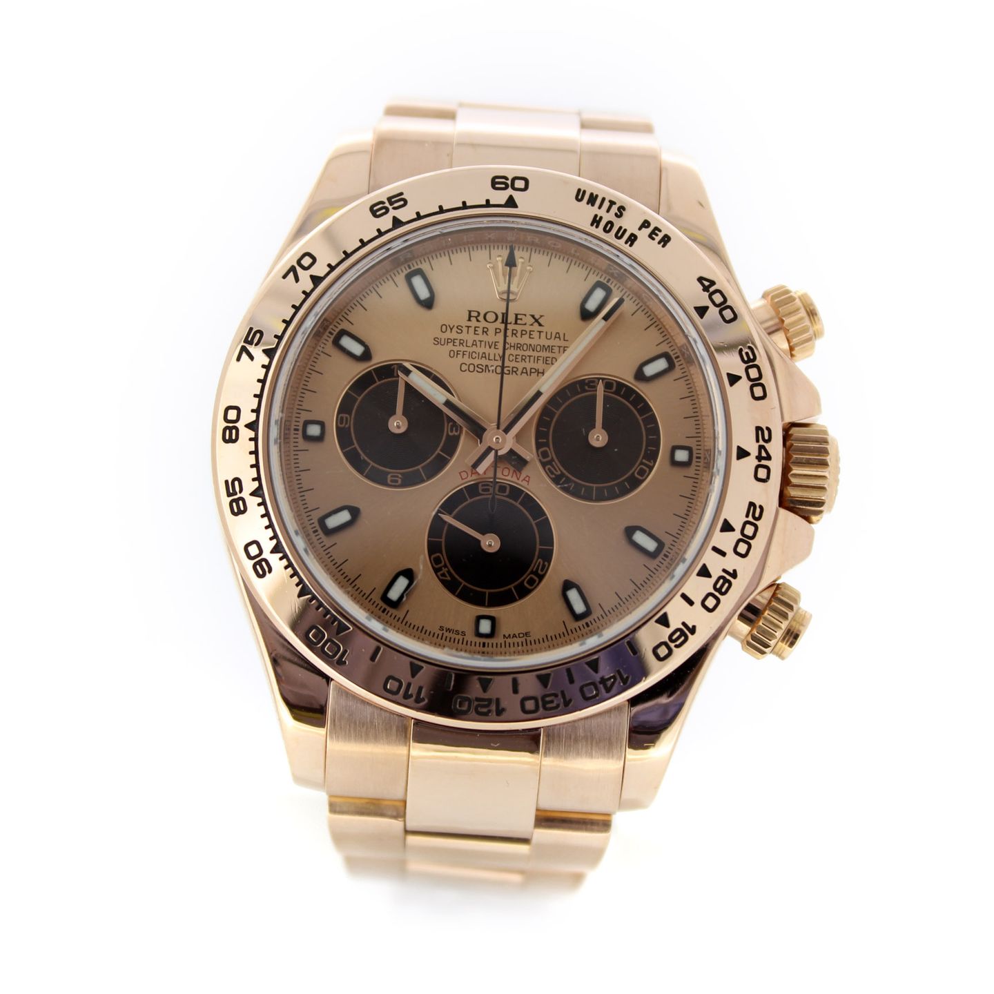 Rolex Daytona 116505 (2013) - Pink dial 40 mm Rose Gold case (2/6)