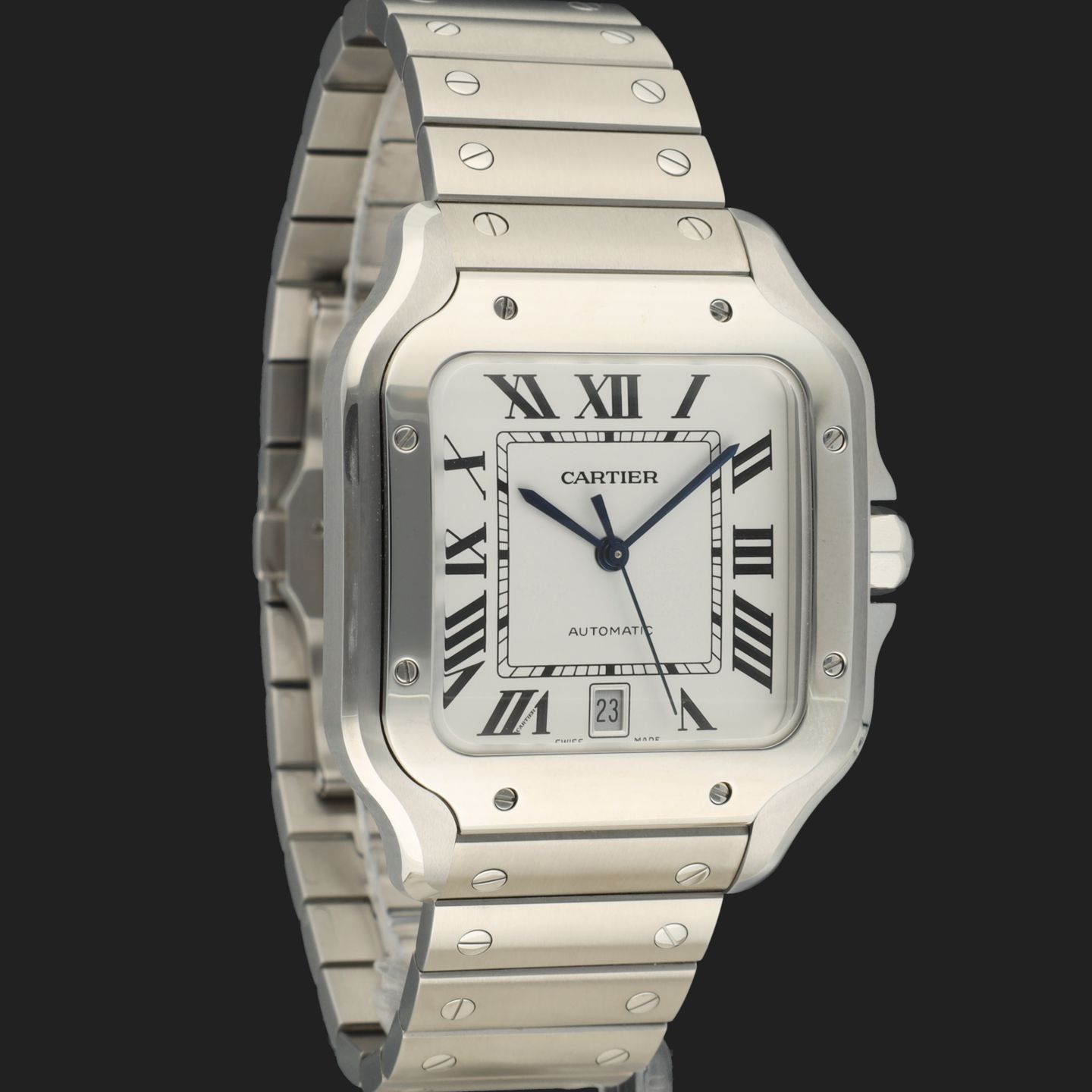 Cartier Santos WSSA0018 (2025) - Silver dial 40 mm Steel case (4/8)