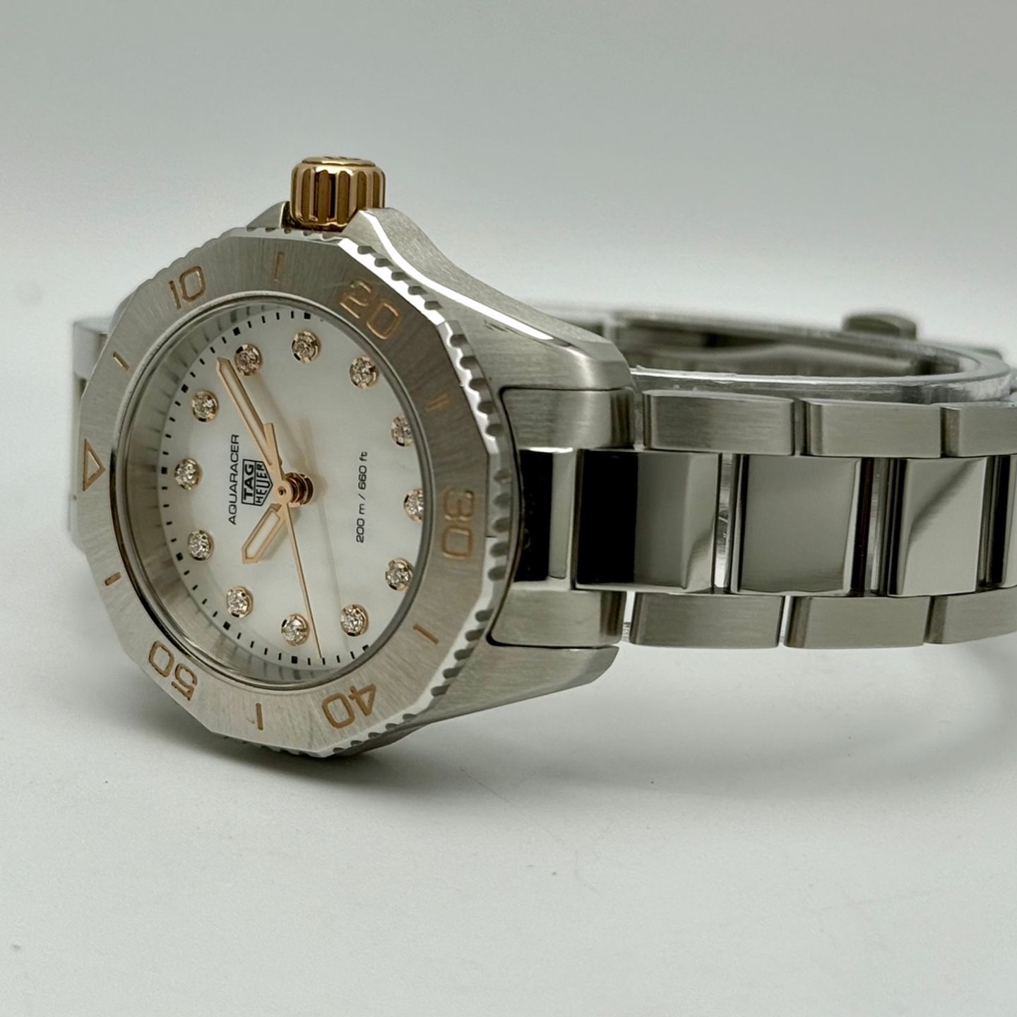 TAG Heuer Aquaracer Lady WBP1450.BA0622 (2022) - White dial 30 mm Steel case (5/8)