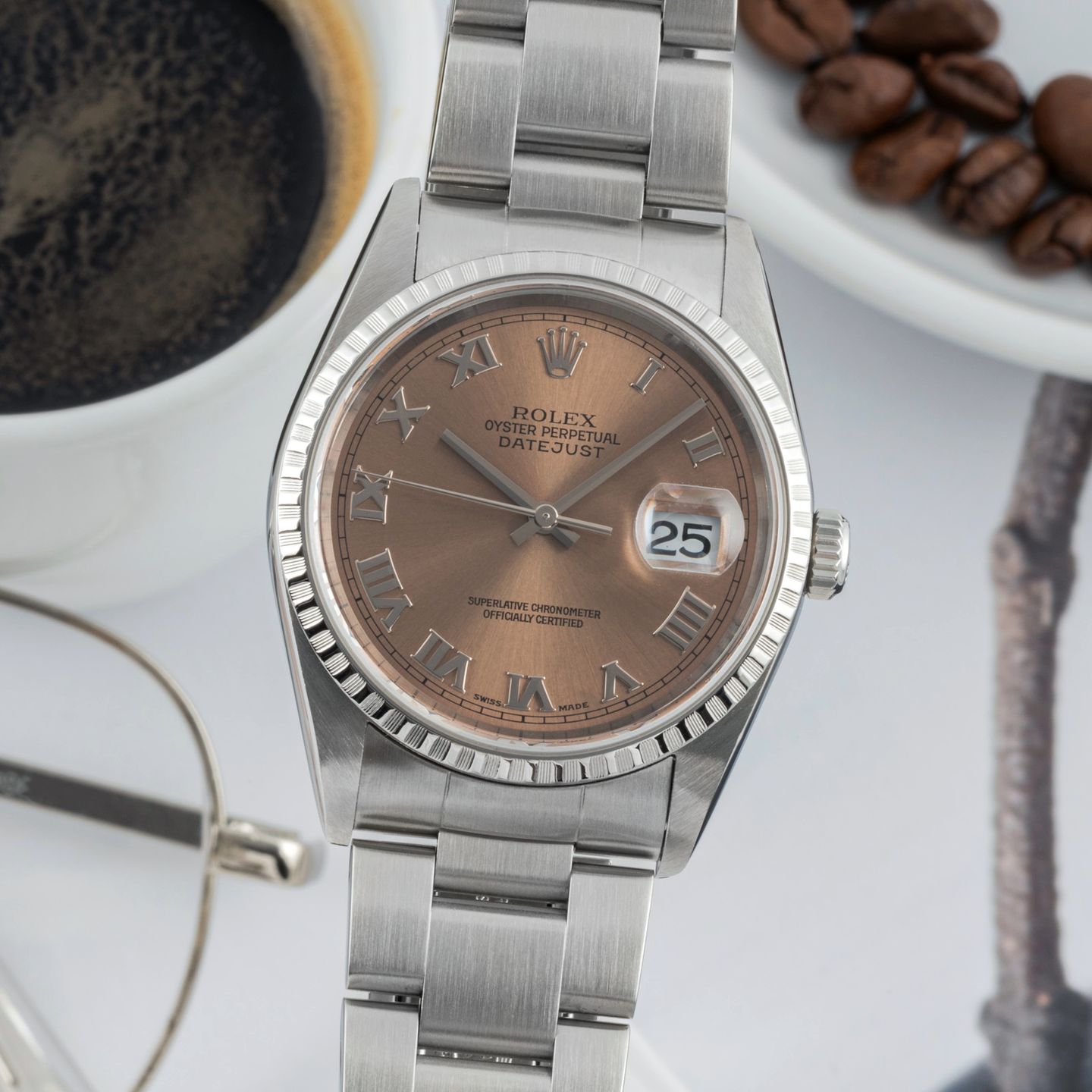 Rolex Datejust 36 16220 (2002) - 36mm Staal (3/8)