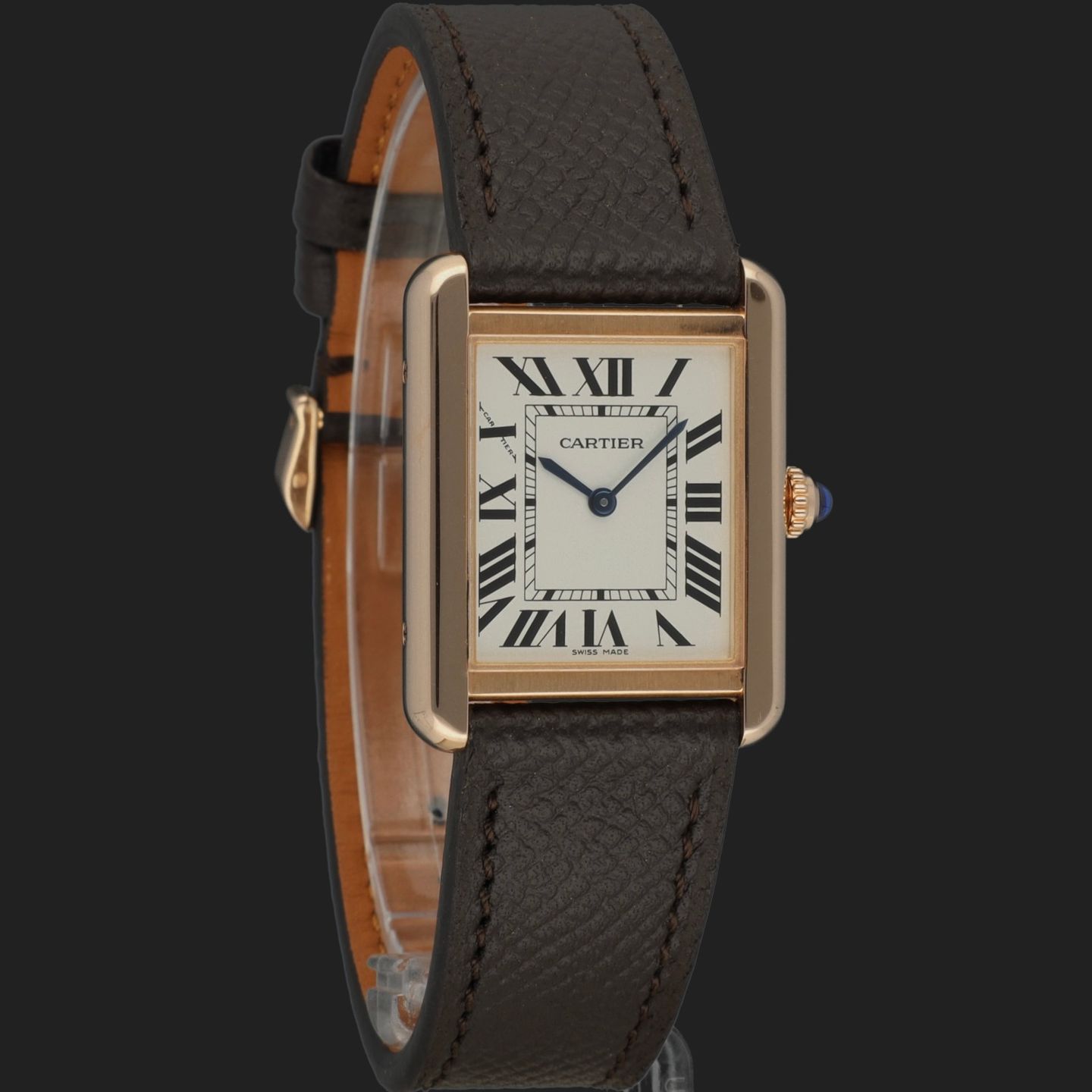 Cartier Tank Solo W5200024 (2019) - Zilver wijzerplaat 31mm Roségoud (4/8)