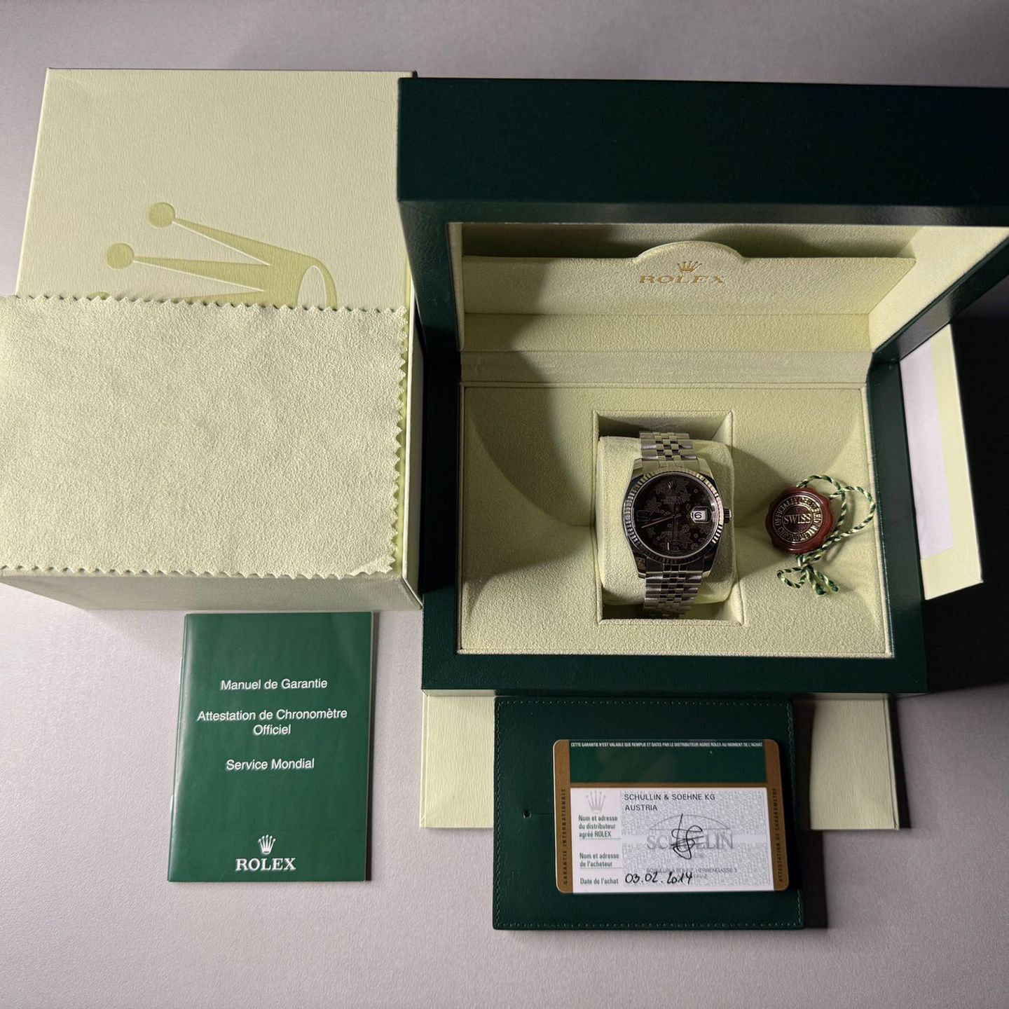 Rolex Datejust 36 116234 (2014) - Brons wijzerplaat 36mm Staal (2/7)