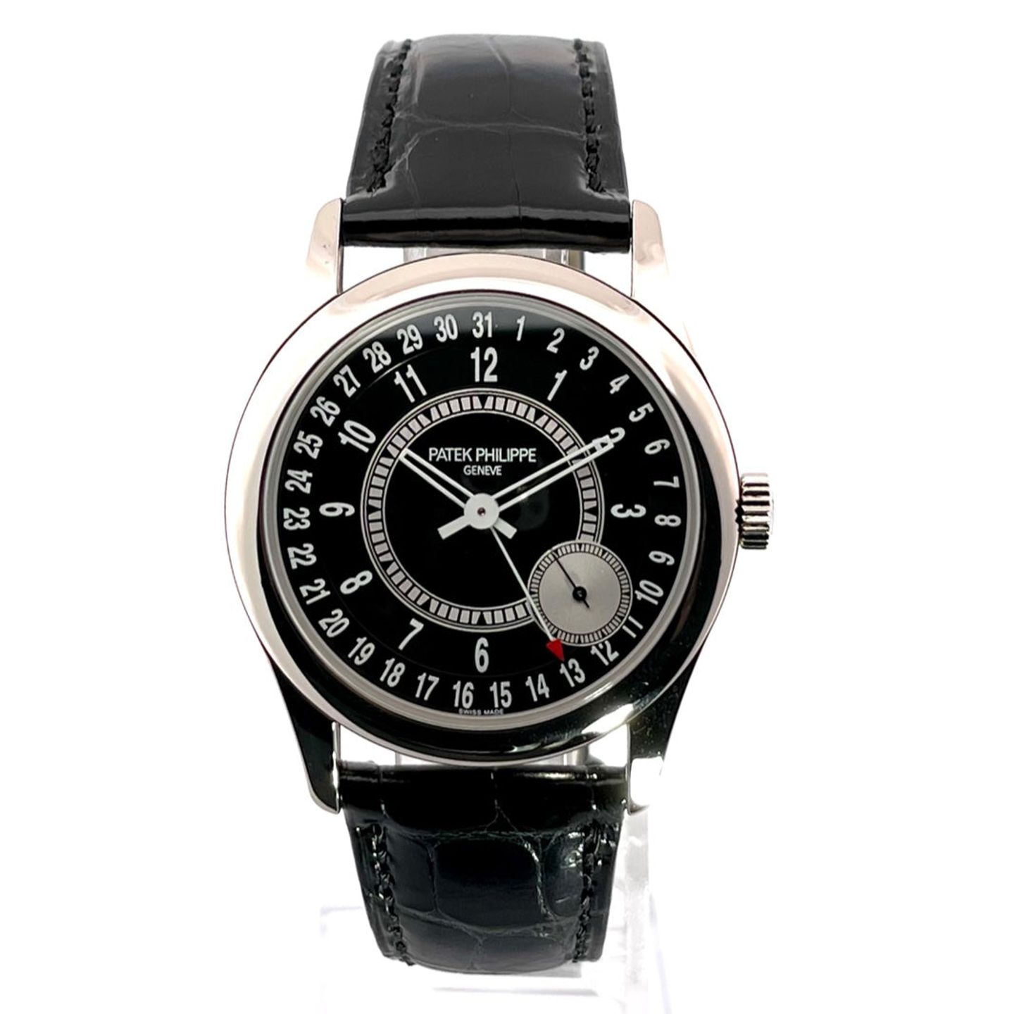 Patek Philippe Calatrava 6006G-001 (2020) - Zwart wijzerplaat 39mm Witgoud (1/7)