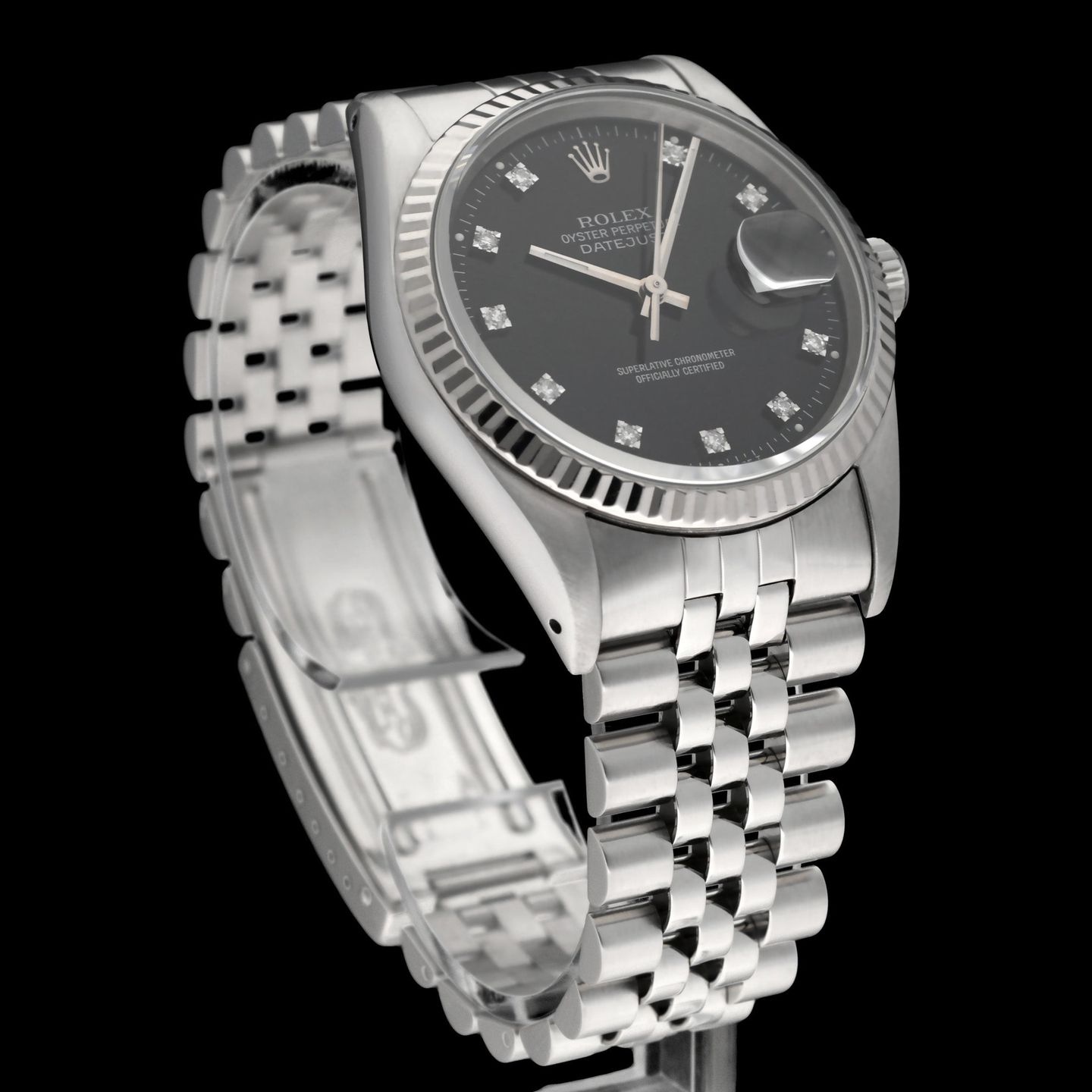 Rolex Datejust 36 16234 (1991) - Black dial 36 mm Steel case (5/8)