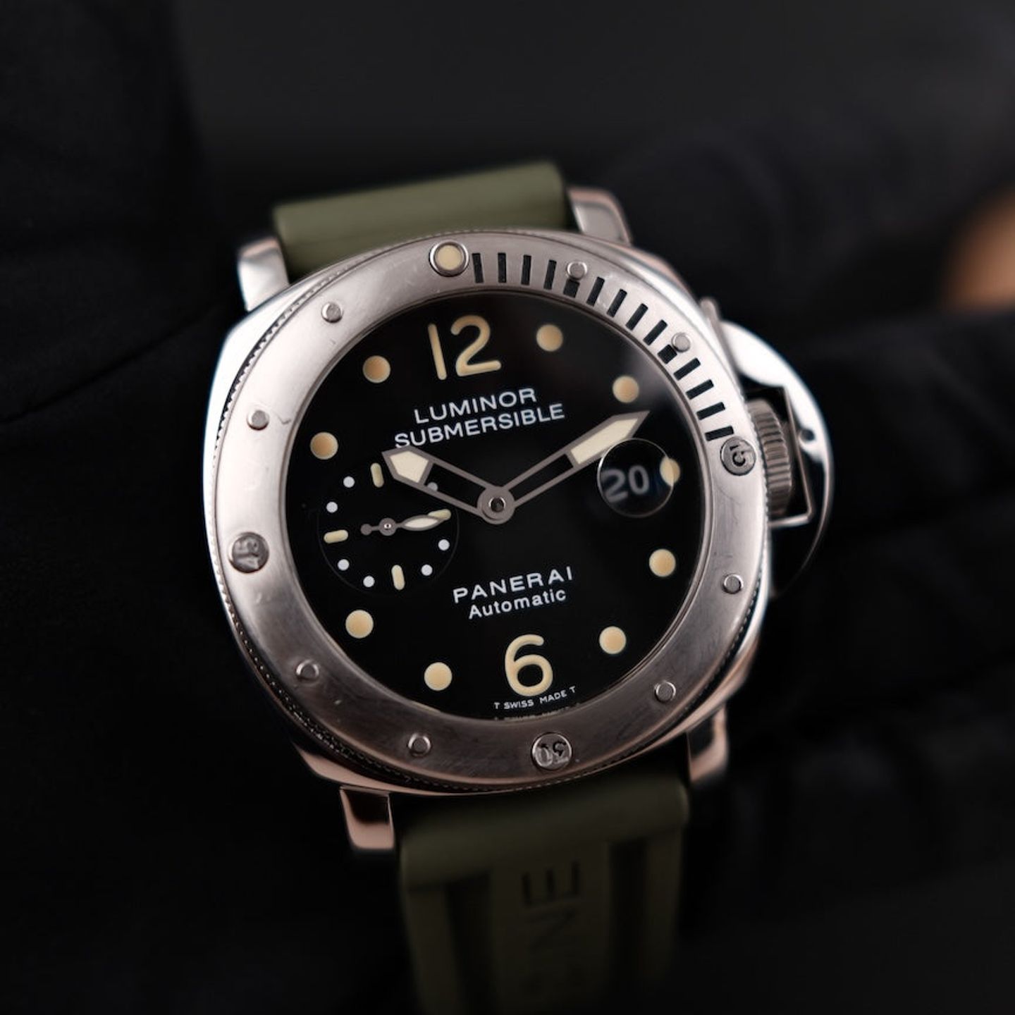 Panerai Luminor Submersible PAM00024 (2001) - Black dial 44 mm Steel case (5/8)