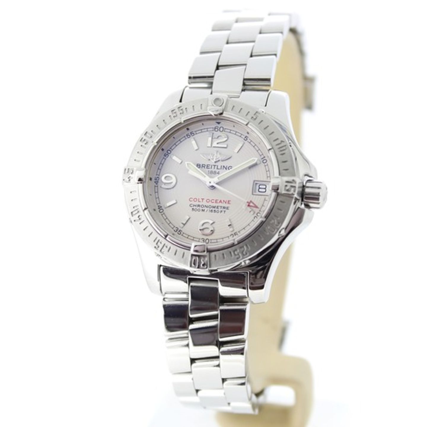 Breitling Colt A77830 (2009) - Wit wijzerplaat 33mm Staal (7/7)
