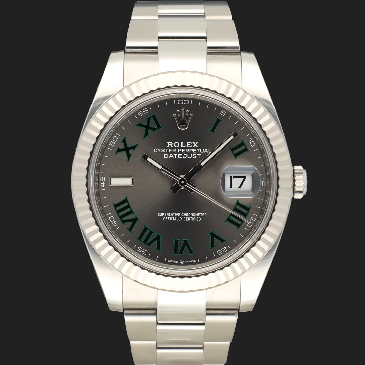 Rolex Datejust 41 126334 (2021) - Grijs wijzerplaat 41mm Staal (3/8)