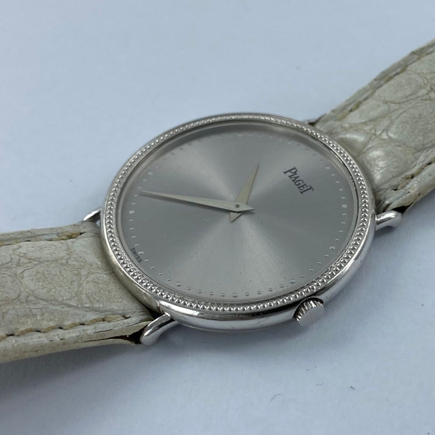 Piaget Vintage 90231 (Onbekend (willekeurig serienummer)) - Zilver wijzerplaat 33mm Witgoud (4/6)