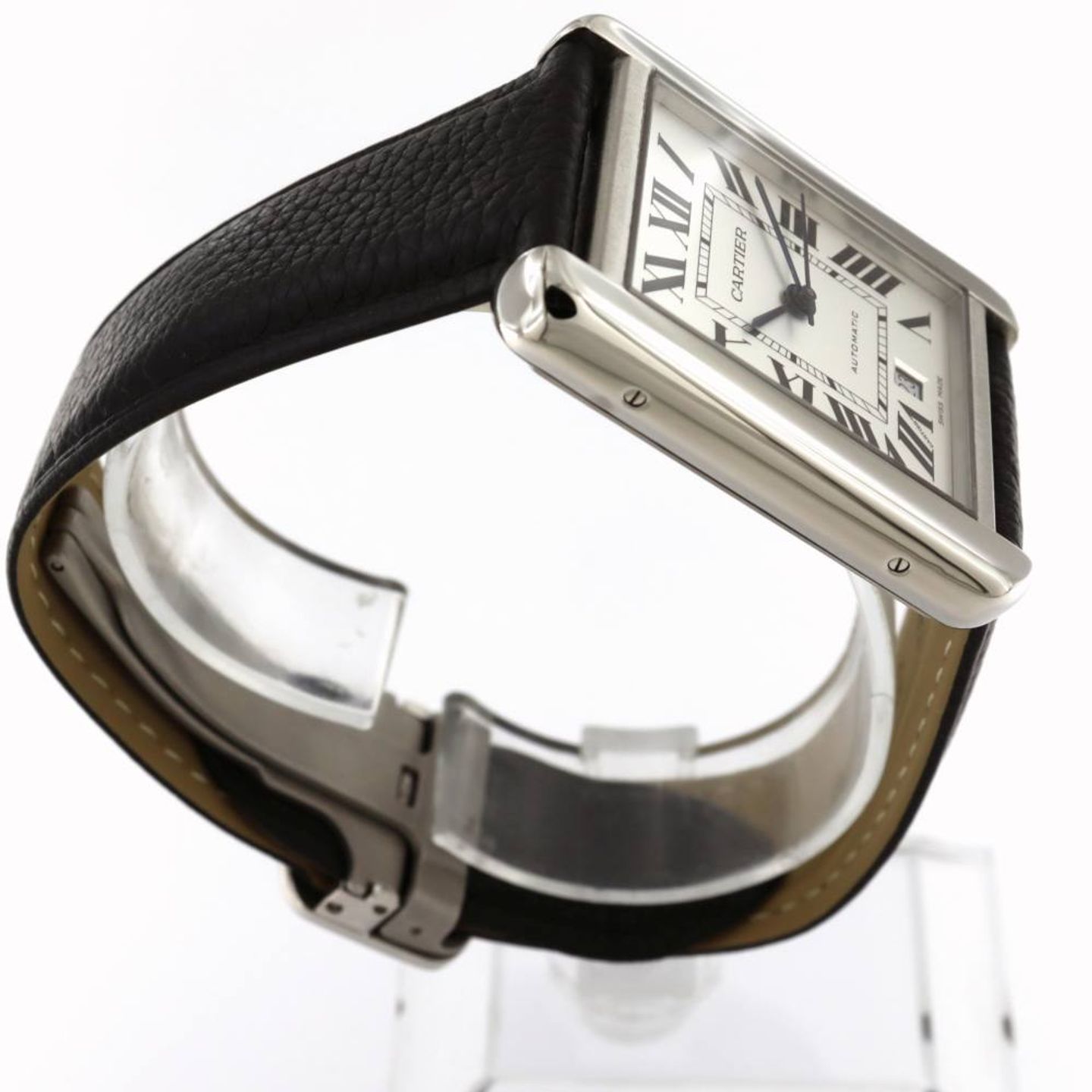 Cartier Tank Solo WSTA0029 (2019) - Zilver wijzerplaat 31mm Staal (3/7)