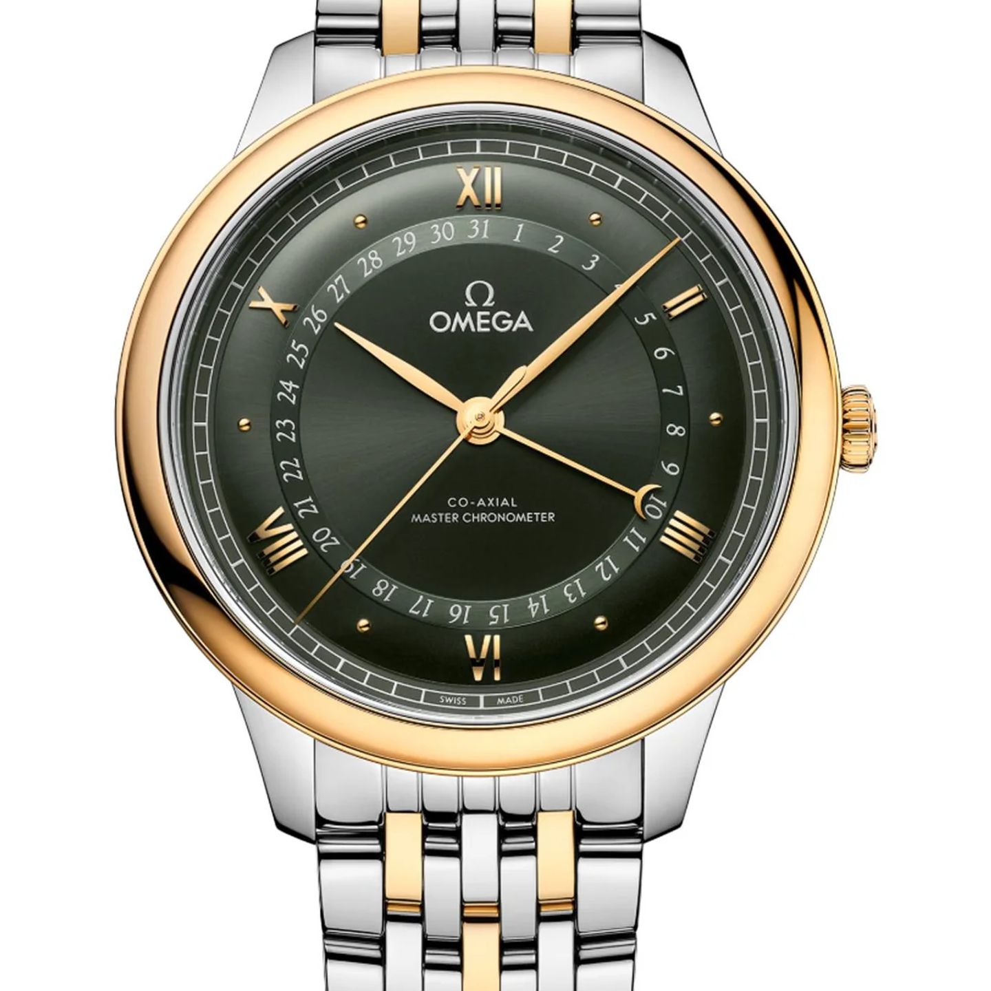 Omega De Ville Prestige 434.20.42.22.10.001 (2026) - Groen wijzerplaat 42mm Goud/Staal (1/1)