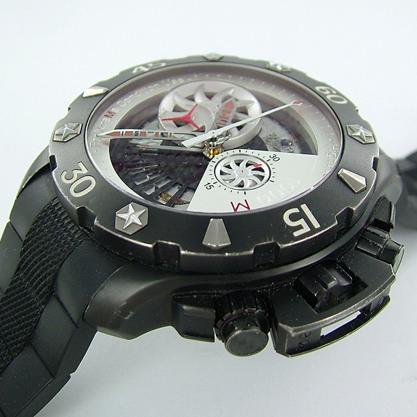 Zenith Defy - (Onbekend (willekeurig serienummer)) - Transparant wijzerplaat 46mm Titanium (3/7)