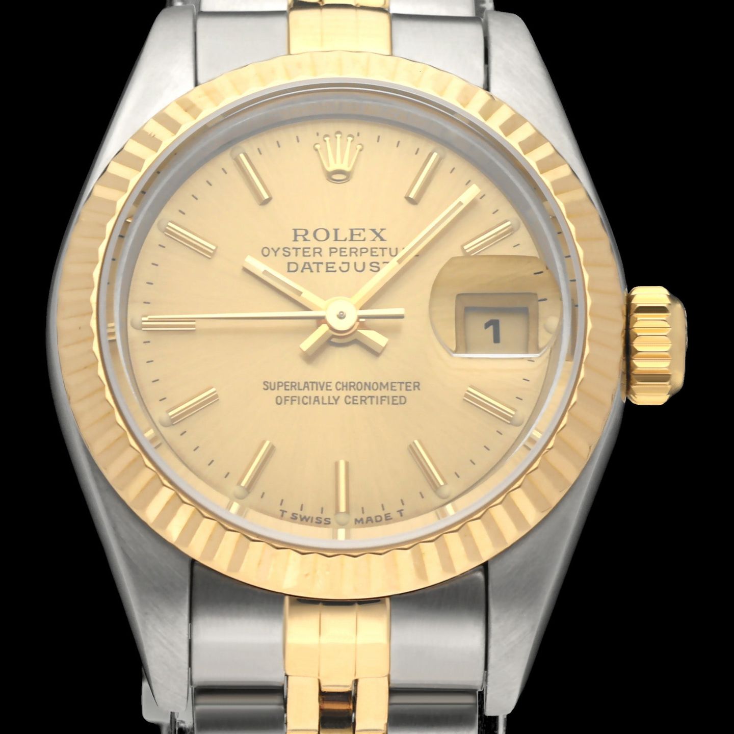 Rolex Lady-Datejust 69173 (1995) - 26mm Goud/Staal (1/7)