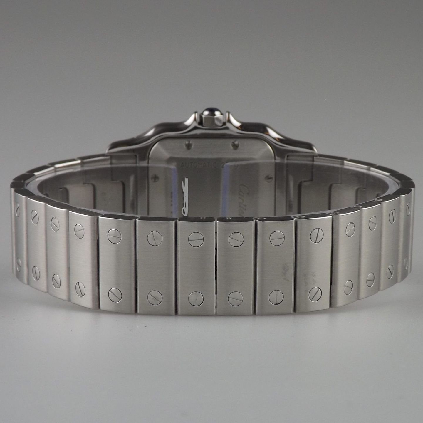 Cartier Santos Galbée 2319 (2002) - White dial 29 mm Steel case (7/8)