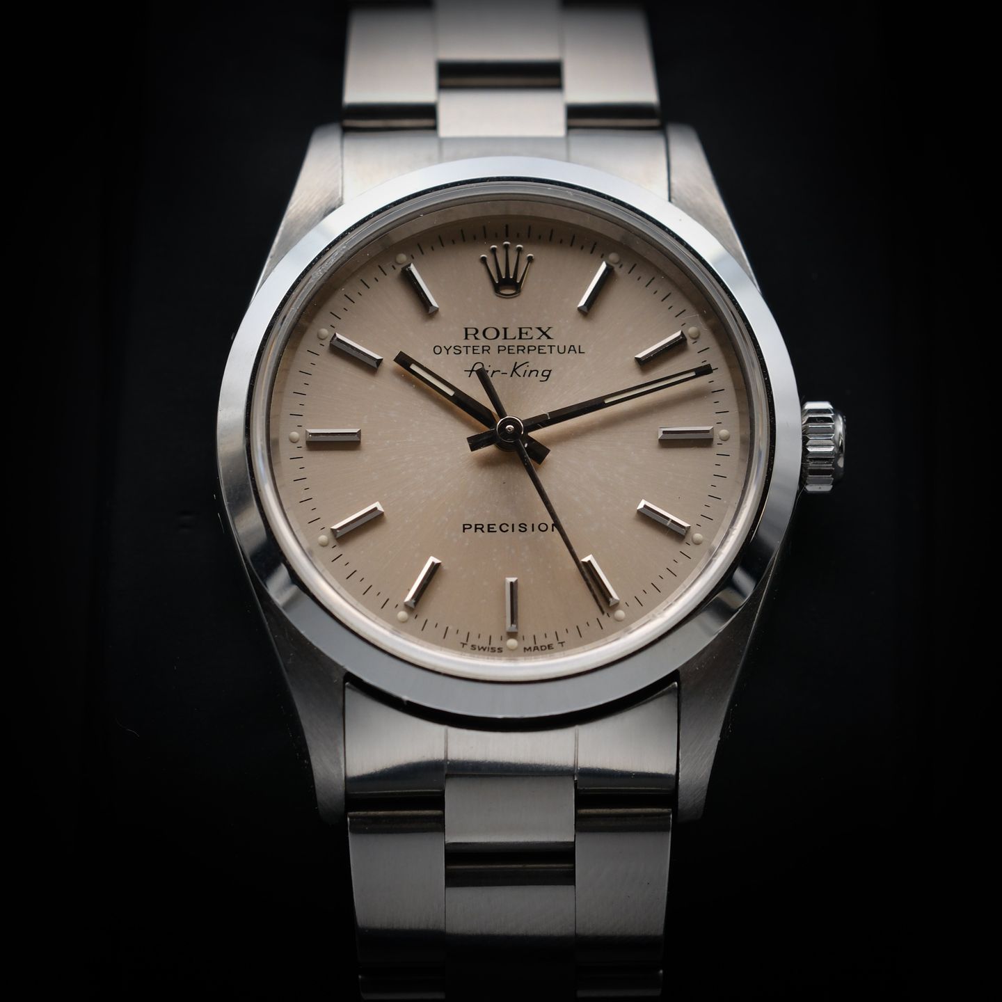 Rolex Air-King 14000 (1995) - Silver dial 34 mm Steel case (3/8)