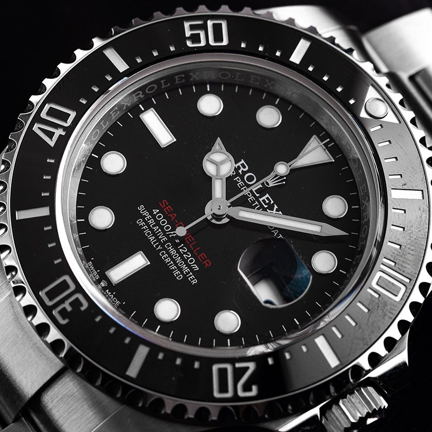 Rolex Sea-Dweller 126600 (2019) - Zwart wijzerplaat 43mm Staal (3/8)