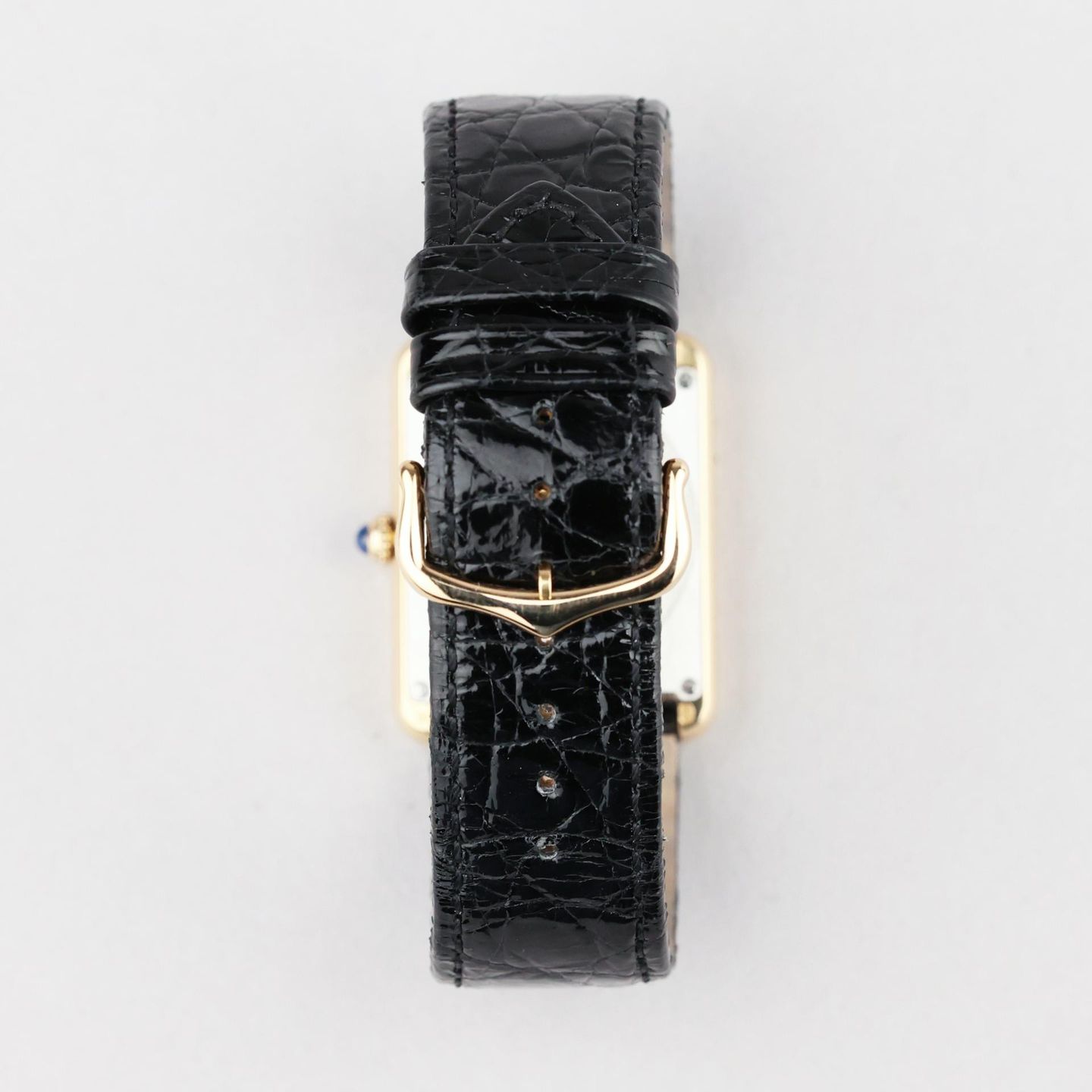 Cartier Tank Solo 2742 (2011) - White dial 27 mm Yellow Gold case (7/8)