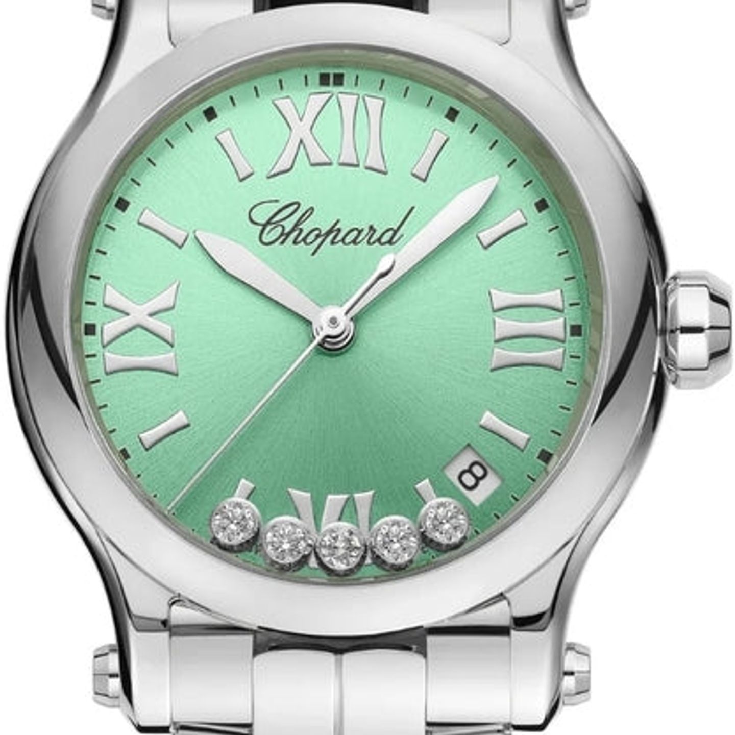 Chopard Happy Sport 278582-3011 (2025) - Groen wijzerplaat 36mm Staal (1/1)