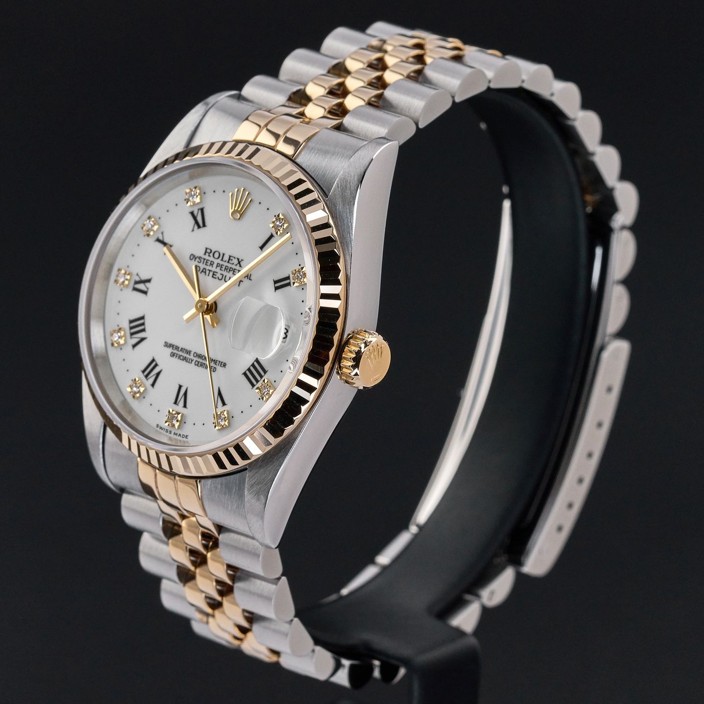 Rolex Datejust 36 16233 (1996) - 36 mm Gold/Steel case (4/8)