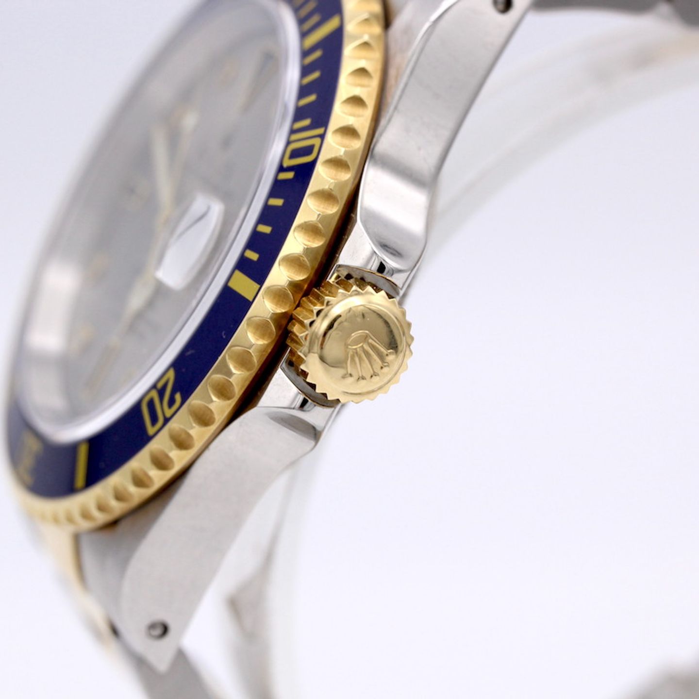 Rolex Submariner Date 16613 (1999) - Champagne dial 40 mm Gold/Steel case (7/8)