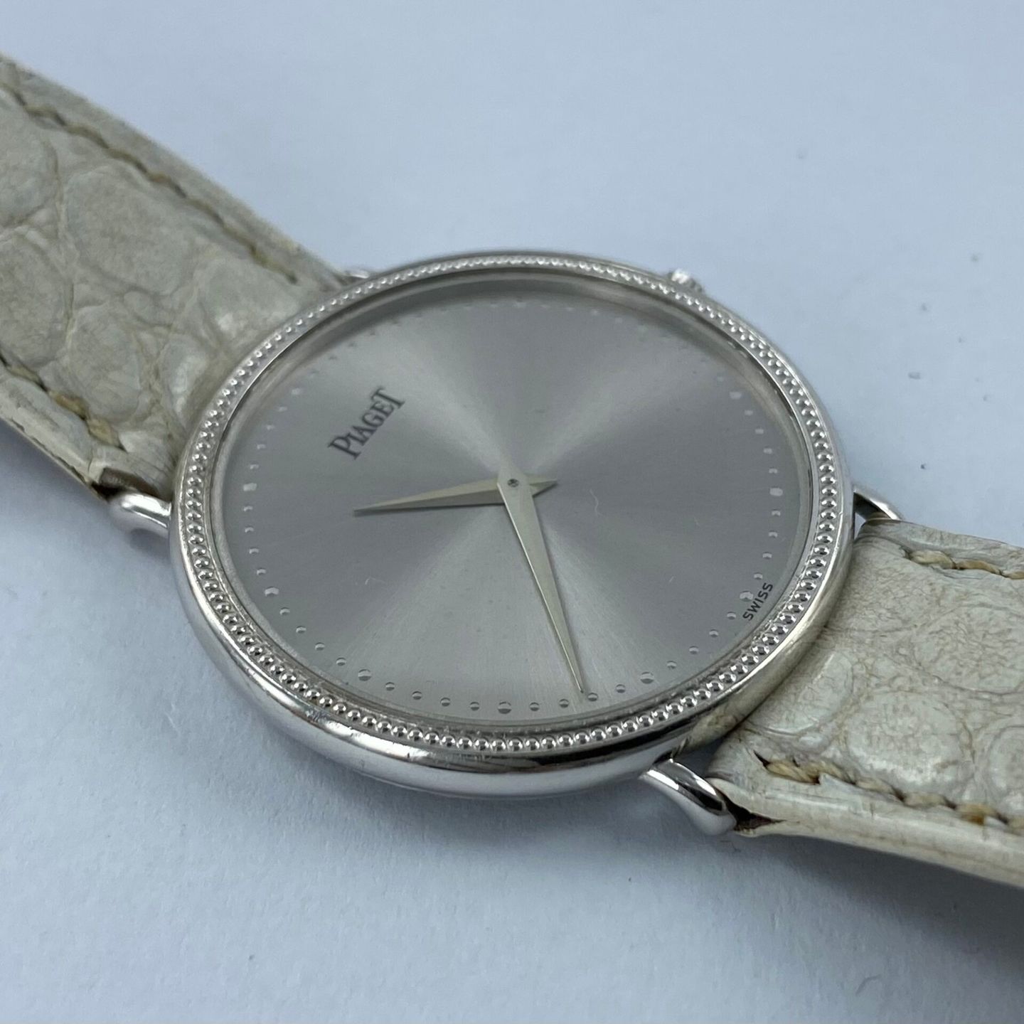 Piaget Vintage 90231 (Onbekend (willekeurig serienummer)) - Zilver wijzerplaat 33mm Witgoud (3/6)