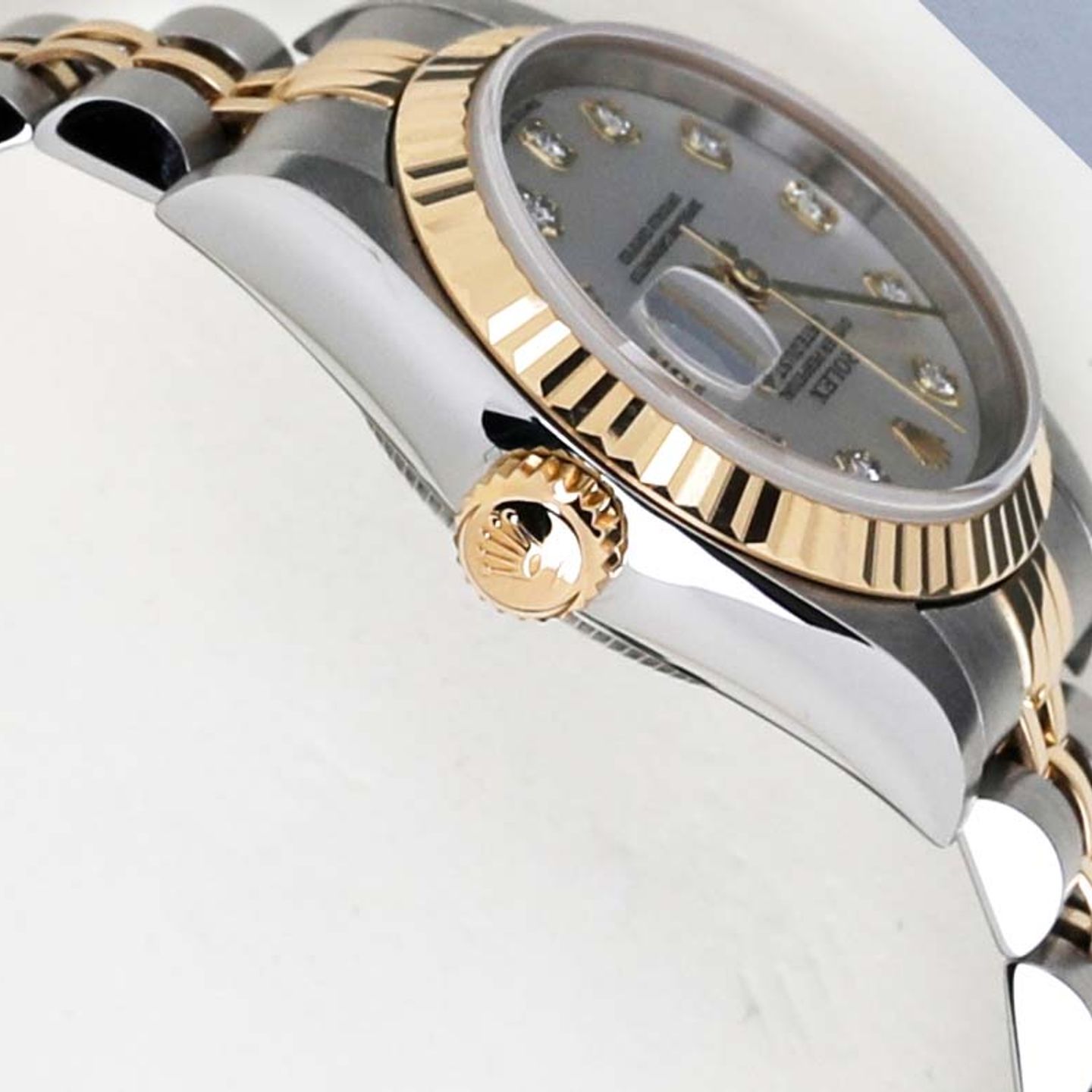 Rolex Lady-Datejust 79173 (2000) - Parelmoer wijzerplaat 26mm Goud/Staal (8/8)