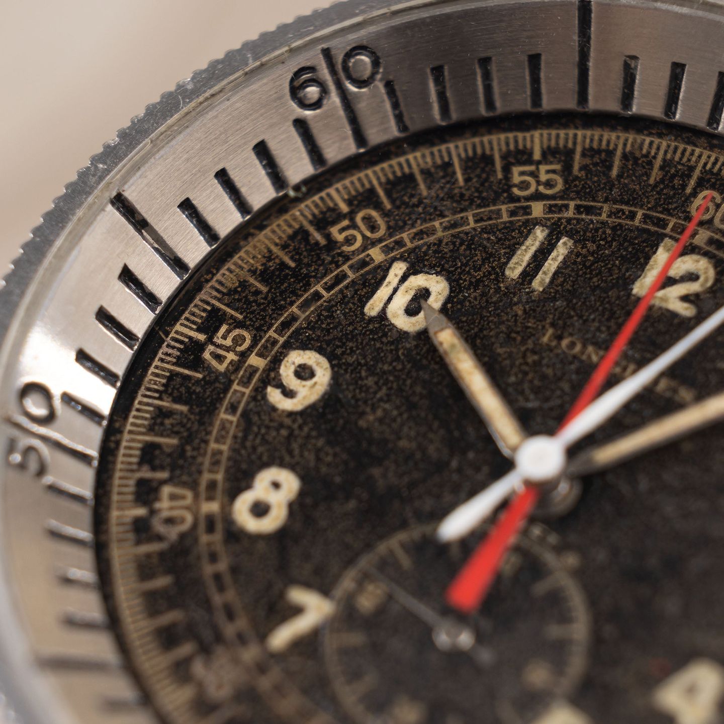 Longines Vintage 5824 (1950) - Black dial 48 mm Steel case (6/8)