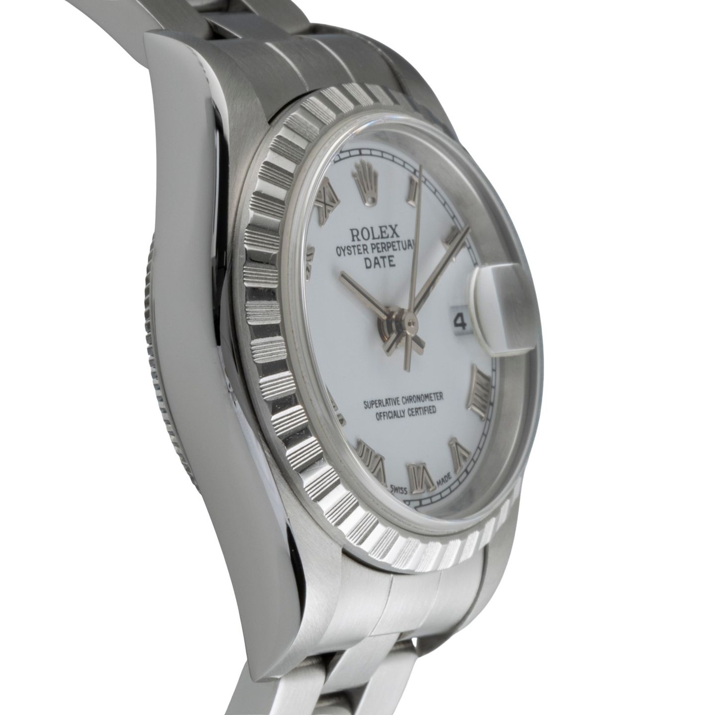 Rolex Oyster Perpetual Lady Date 79240 (Unknown (random serial)) - 26 mm Steel case (7/8)