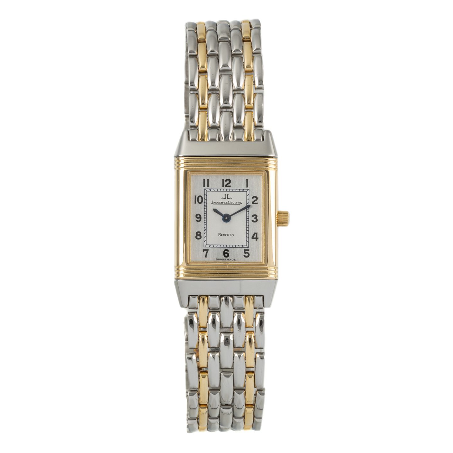 Jaeger-LeCoultre Reverso 260.5.08 (2005) - Silver dial 19 mm Gold/Steel case (1/8)