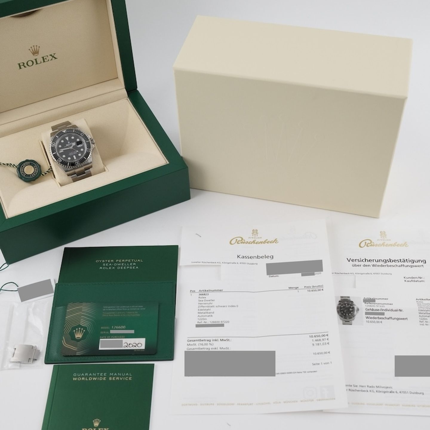Rolex Sea-Dweller 126600 (2020) - Black dial 43 mm Steel case (8/8)