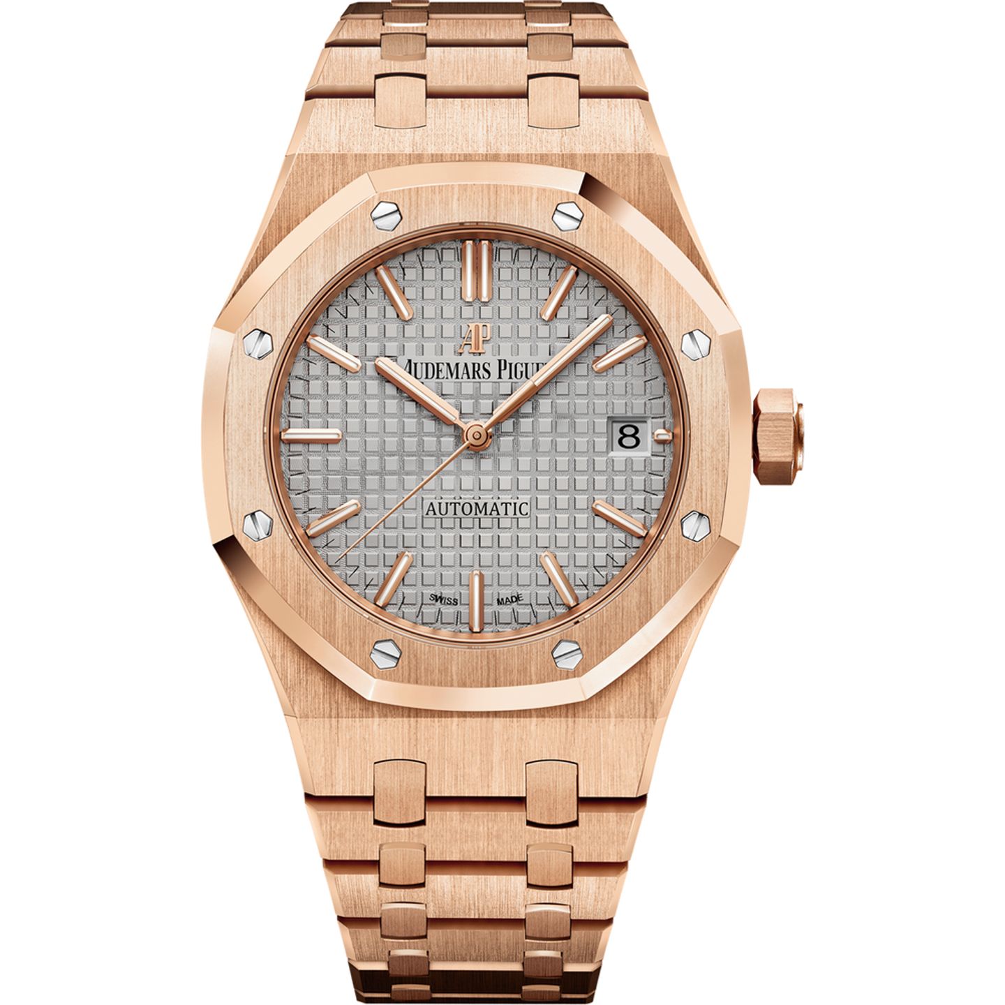 Audemars Piguet Royal Oak Selfwinding 15450OR.OO.1256OR.01 (2025) - Grijs wijzerplaat 37mm Roségoud (1/1)