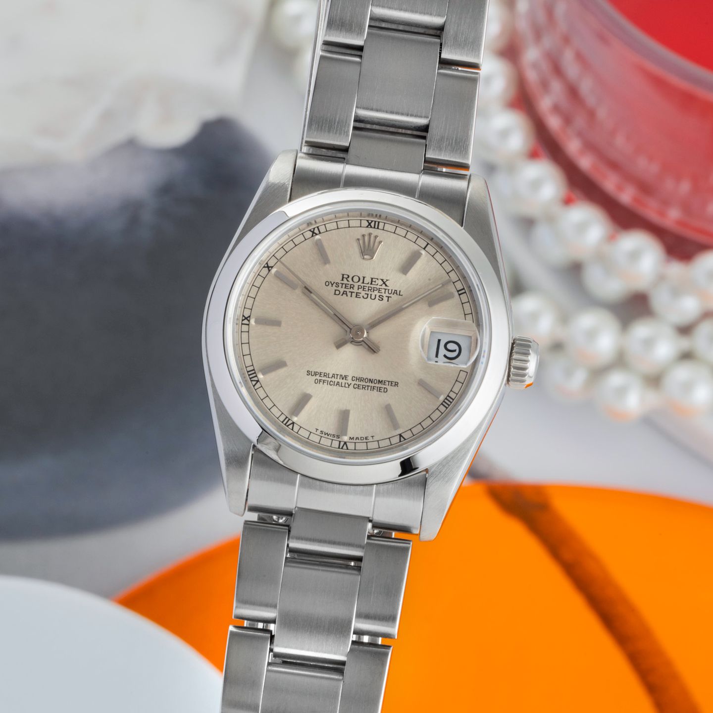 Rolex Datejust 31 68240 (Onbekend (willekeurig serienummer)) - Zilver wijzerplaat 31mm Staal (3/8)