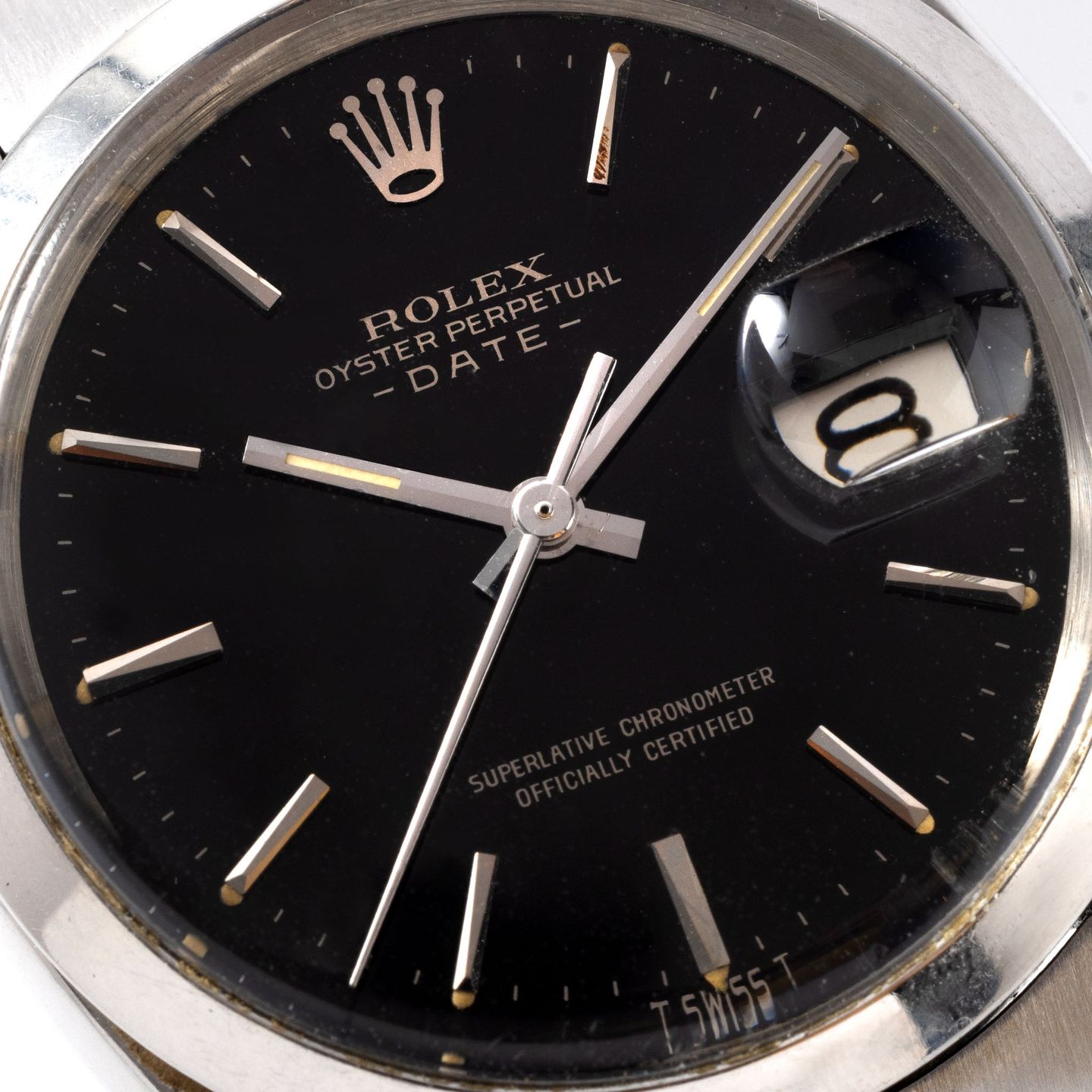 Rolex Oyster Perpetual Date 1500 (1966) - Black dial 34 mm Steel case (2/7)