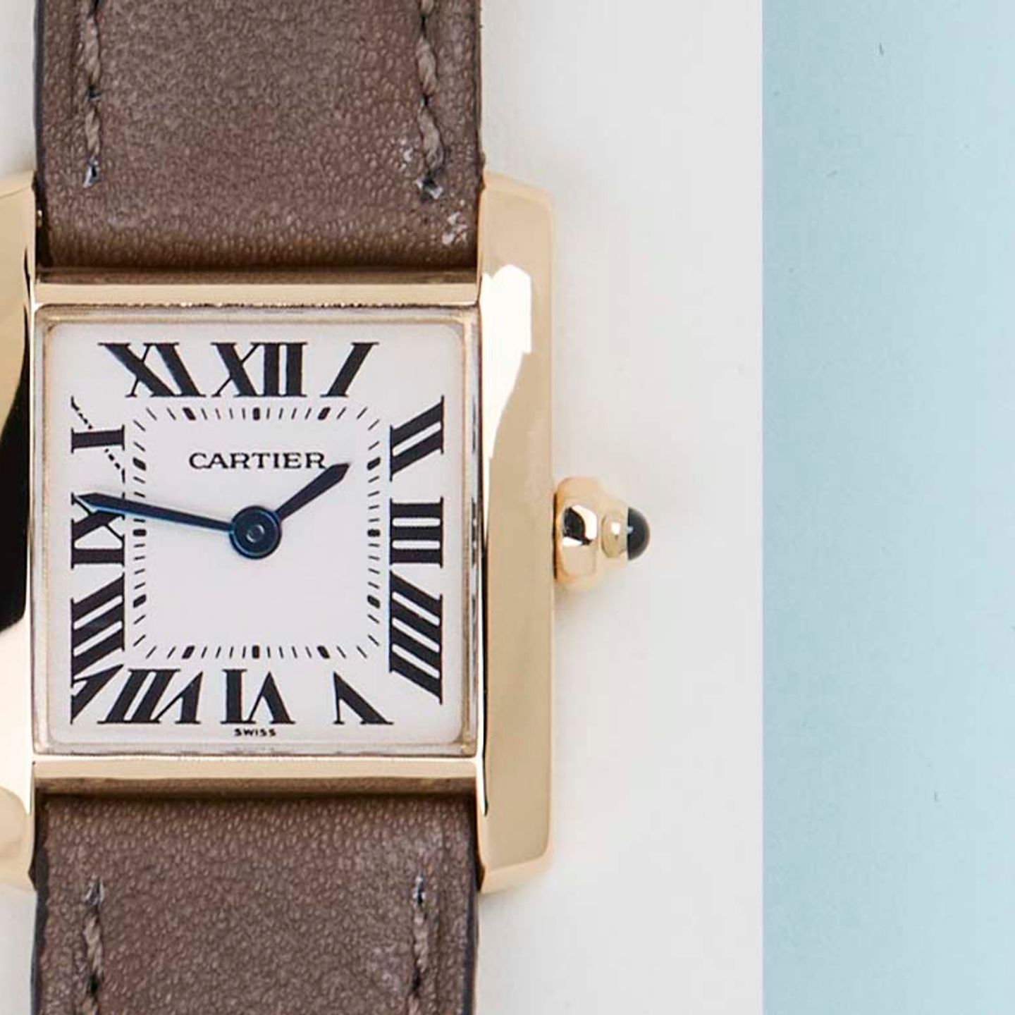 Cartier Tank Française W5000256 (1997) - 20 mm Yellow Gold case (5/8)