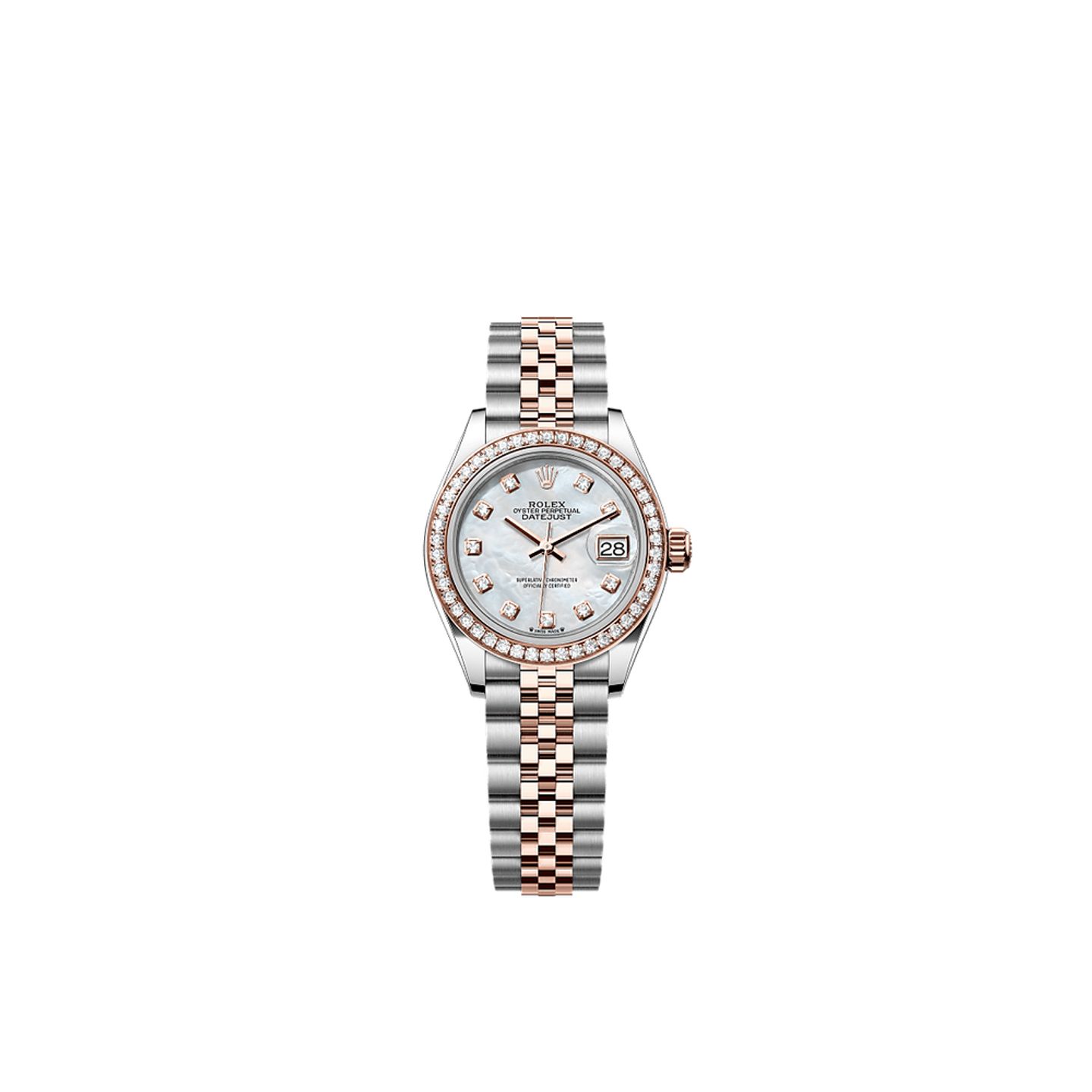 Rolex Lady-Datejust 279381RBR (2025) - Parelmoer wijzerplaat 28mm Goud/Staal (1/1)