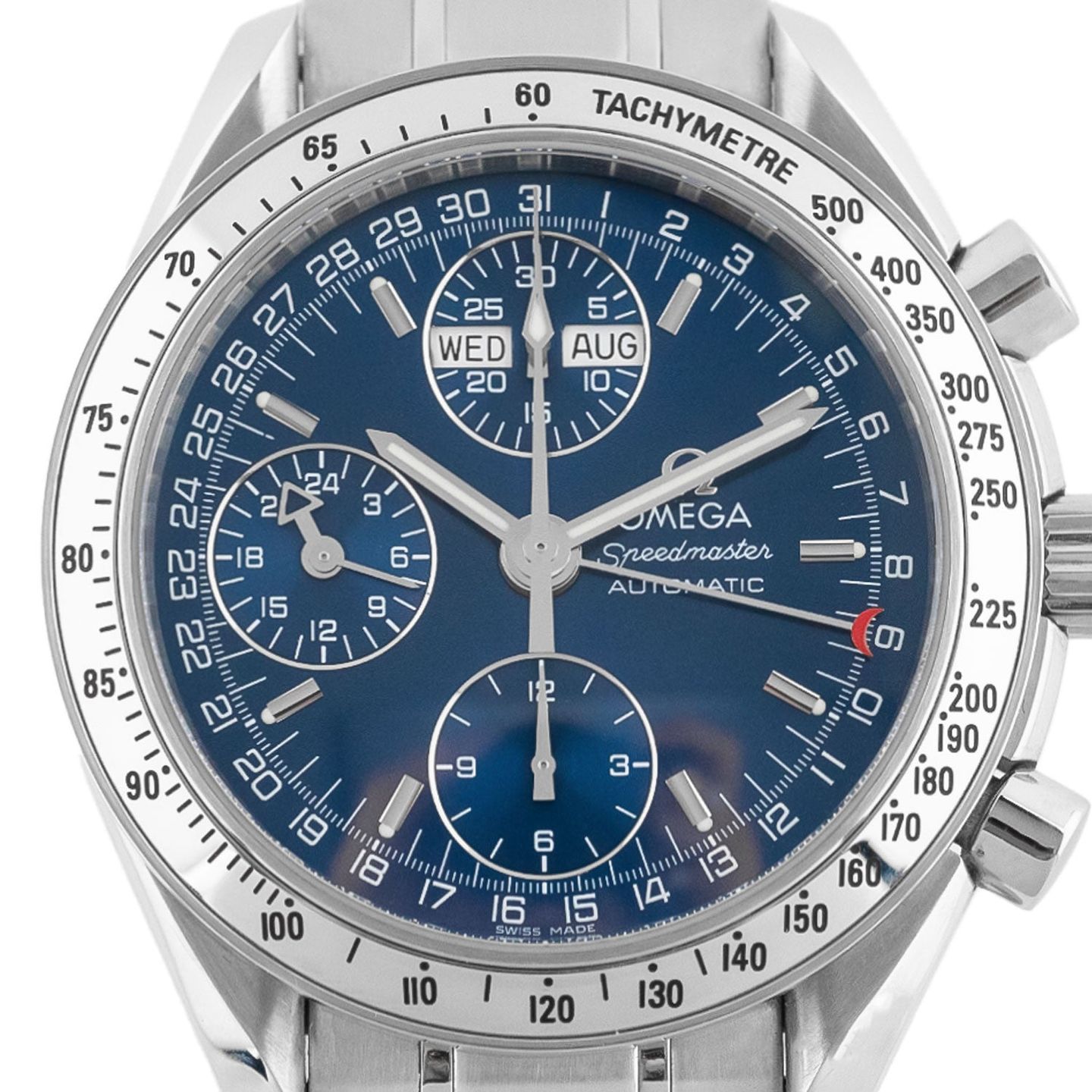 Omega Speedmaster Day Date 3523.80.00 (Onbekend (willekeurig serienummer)) - Blauw wijzerplaat 39mm Staal (2/5)