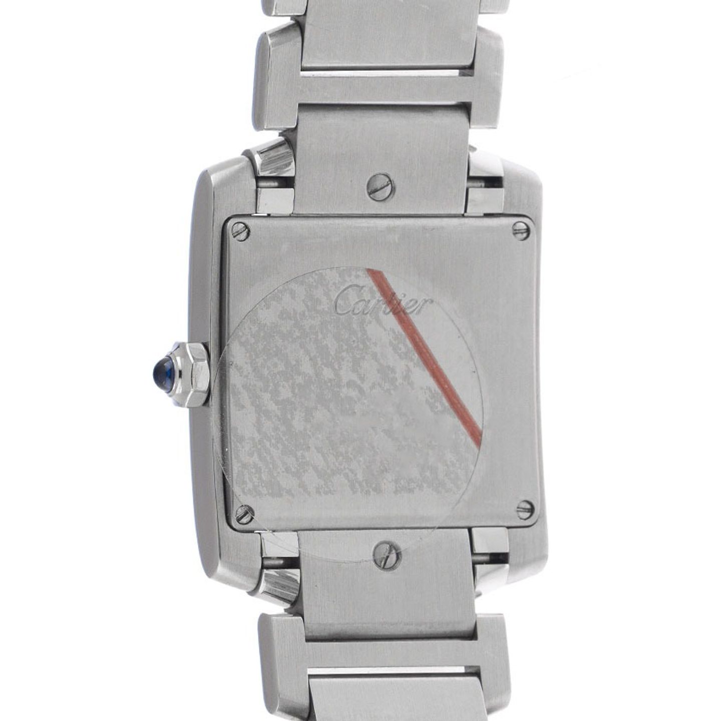 Cartier Tank Française 2465 (2007) - White dial 25 mm Steel case (6/8)