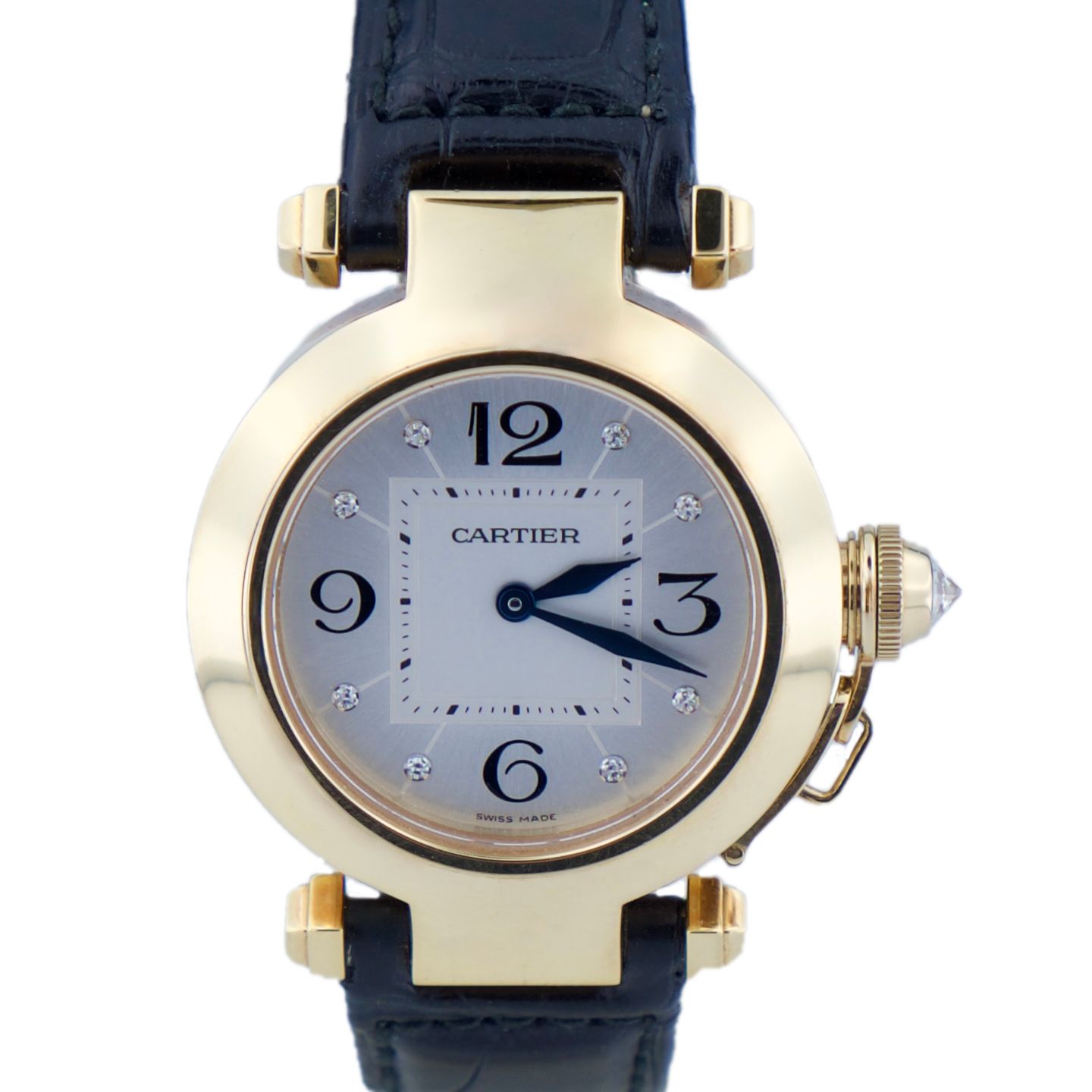Cartier Pasha WJ11891G (2010) - White dial 32 mm Yellow Gold case (1/1)