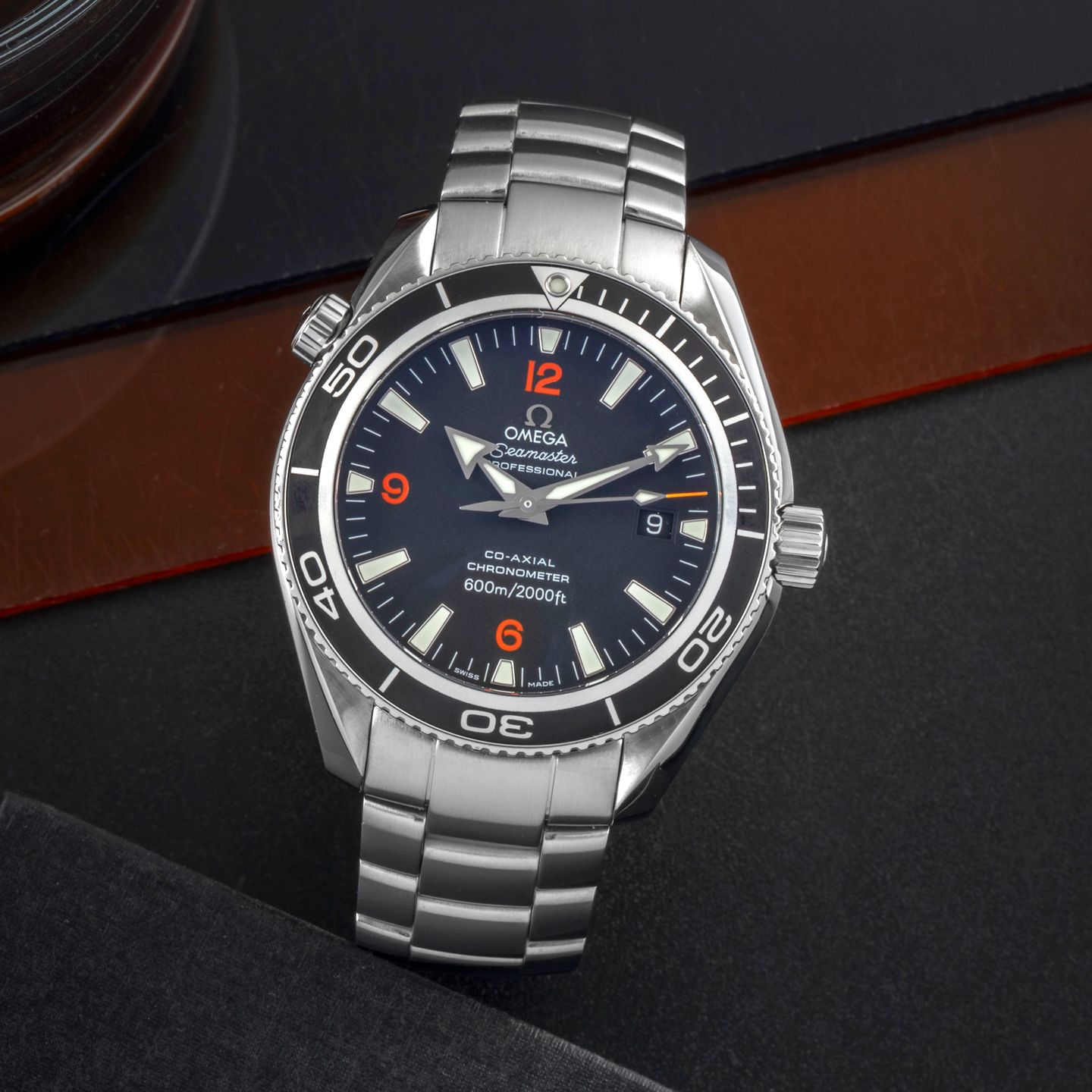 Omega Seamaster Planet Ocean 2201.51.00 (2005) - Black dial 42 mm Steel case (1/8)