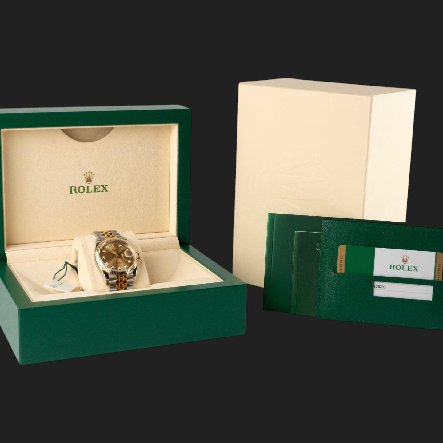 Rolex Datejust 36 126233 (2019) - Champagne dial 36 mm Gold/Steel case (8/8)