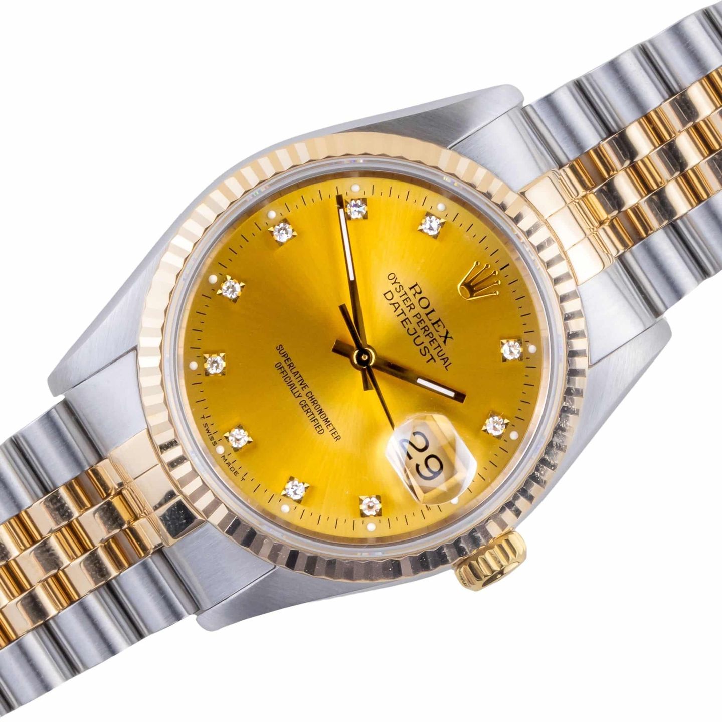 Rolex Datejust 36 16233 (1993) - 36mm Goud/Staal (1/8)