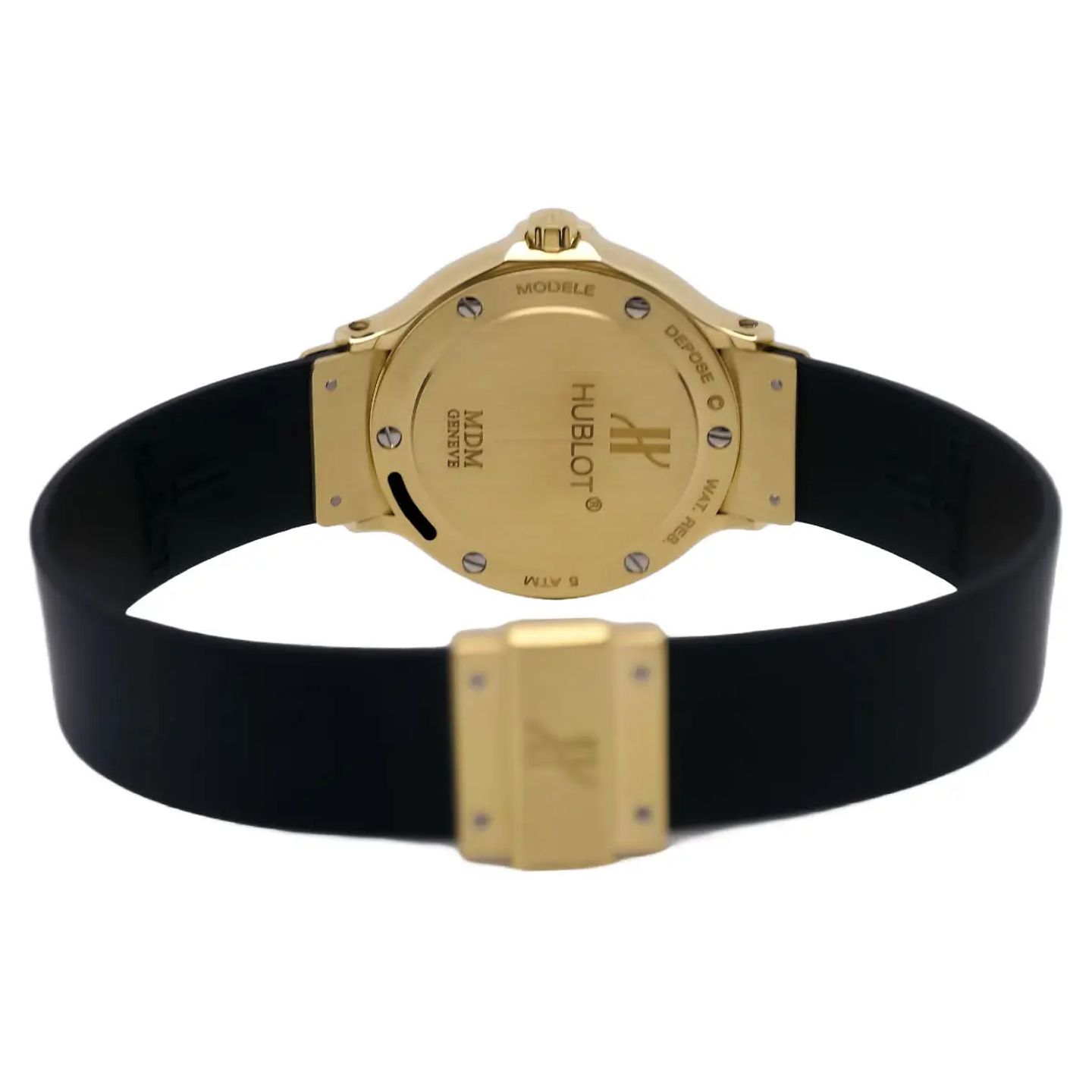 Hublot Classic 1391.3 (1999) - Zwart wijzerplaat 28mm Geelgoud (8/8)