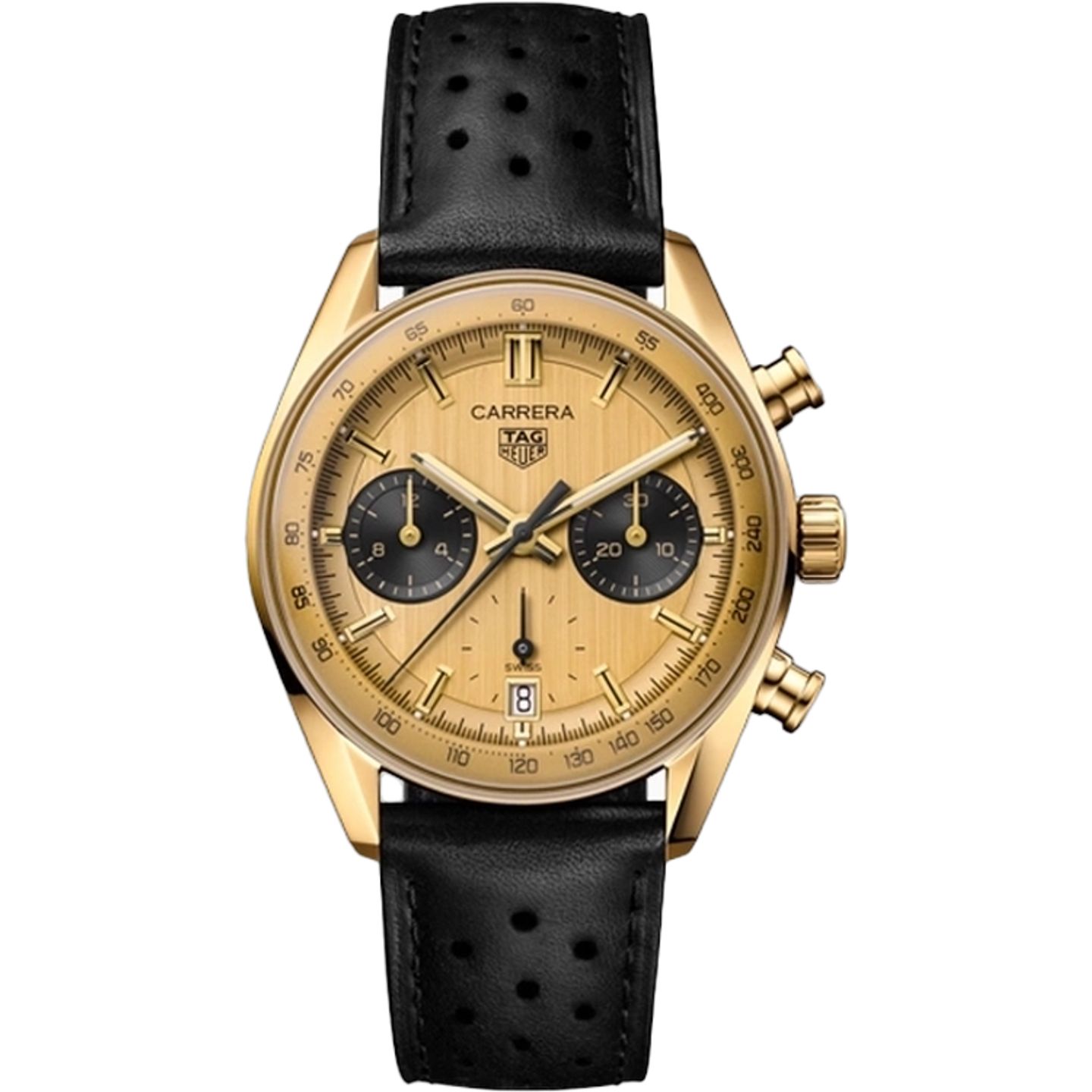 TAG Heuer Carrera CBS2240.FC8319 (2026) - Black dial 39 mm Yellow Gold case (1/1)