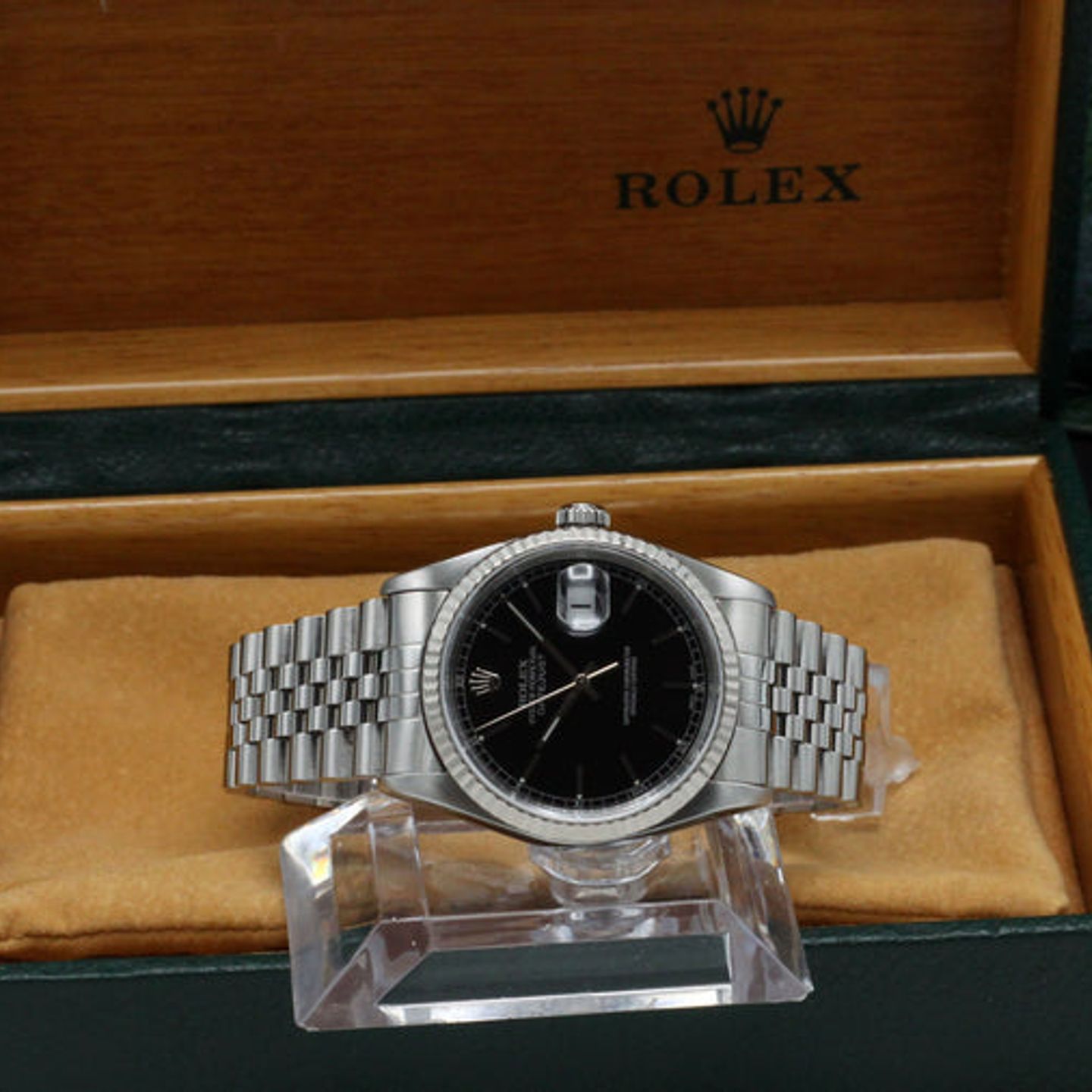 Rolex Datejust 36 16234 (2000) - Black dial 36 mm Steel case (3/7)