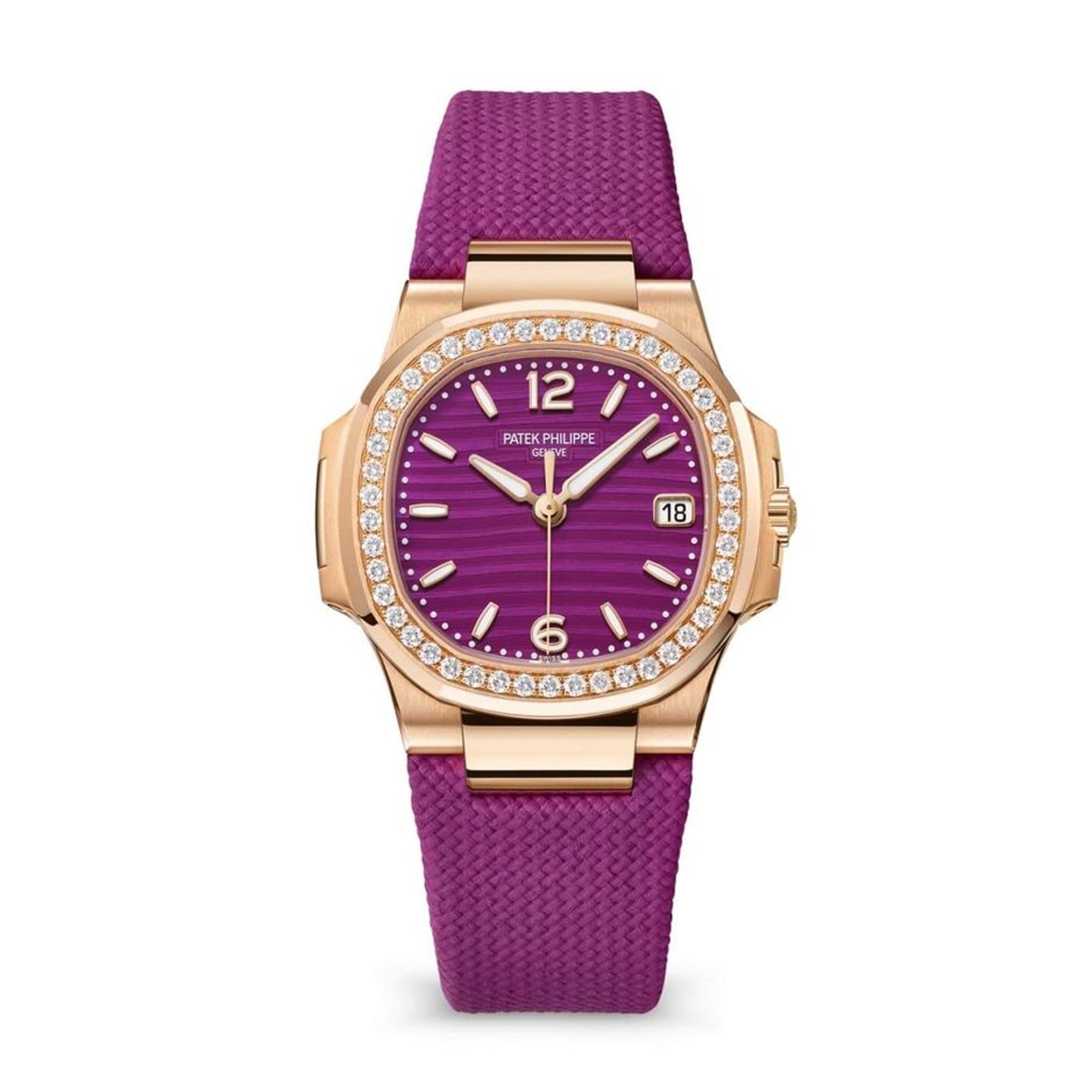 Patek Philippe Nautilus 7010R-013 (2025) - Purple dial 32 mm Rose Gold case (1/1)