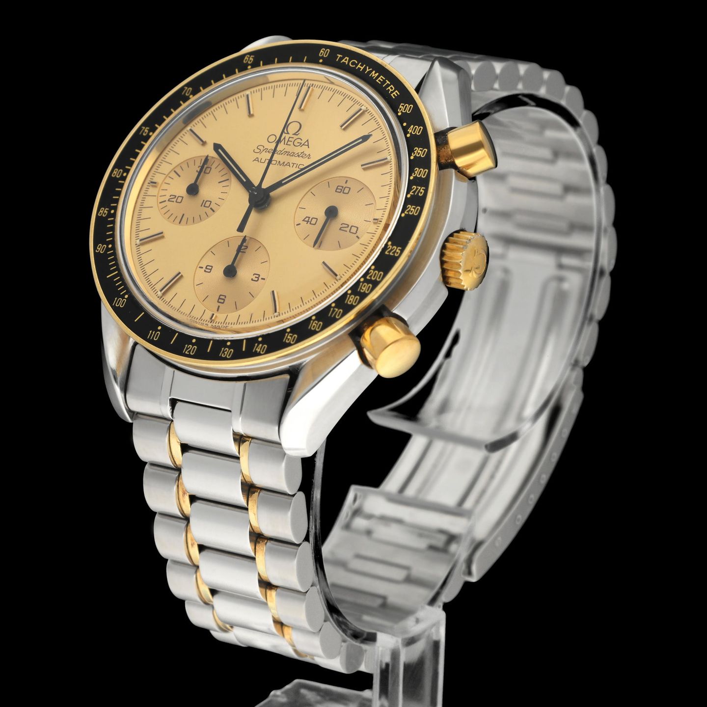 Omega Speedmaster 3310.10 (1993) - 39 mm Gold/Steel case (5/8)
