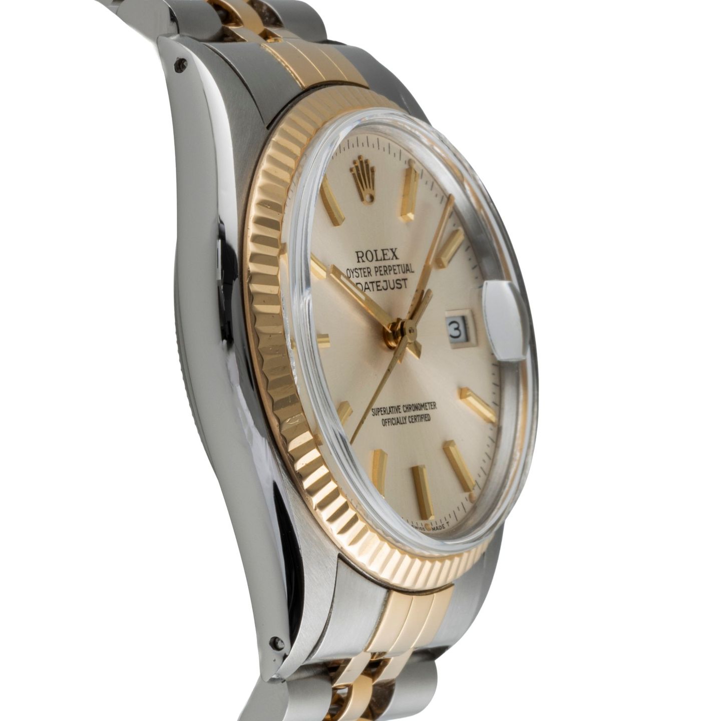 Rolex Datejust 36 16013 (1986) - Silver dial 36 mm Gold/Steel case (7/8)