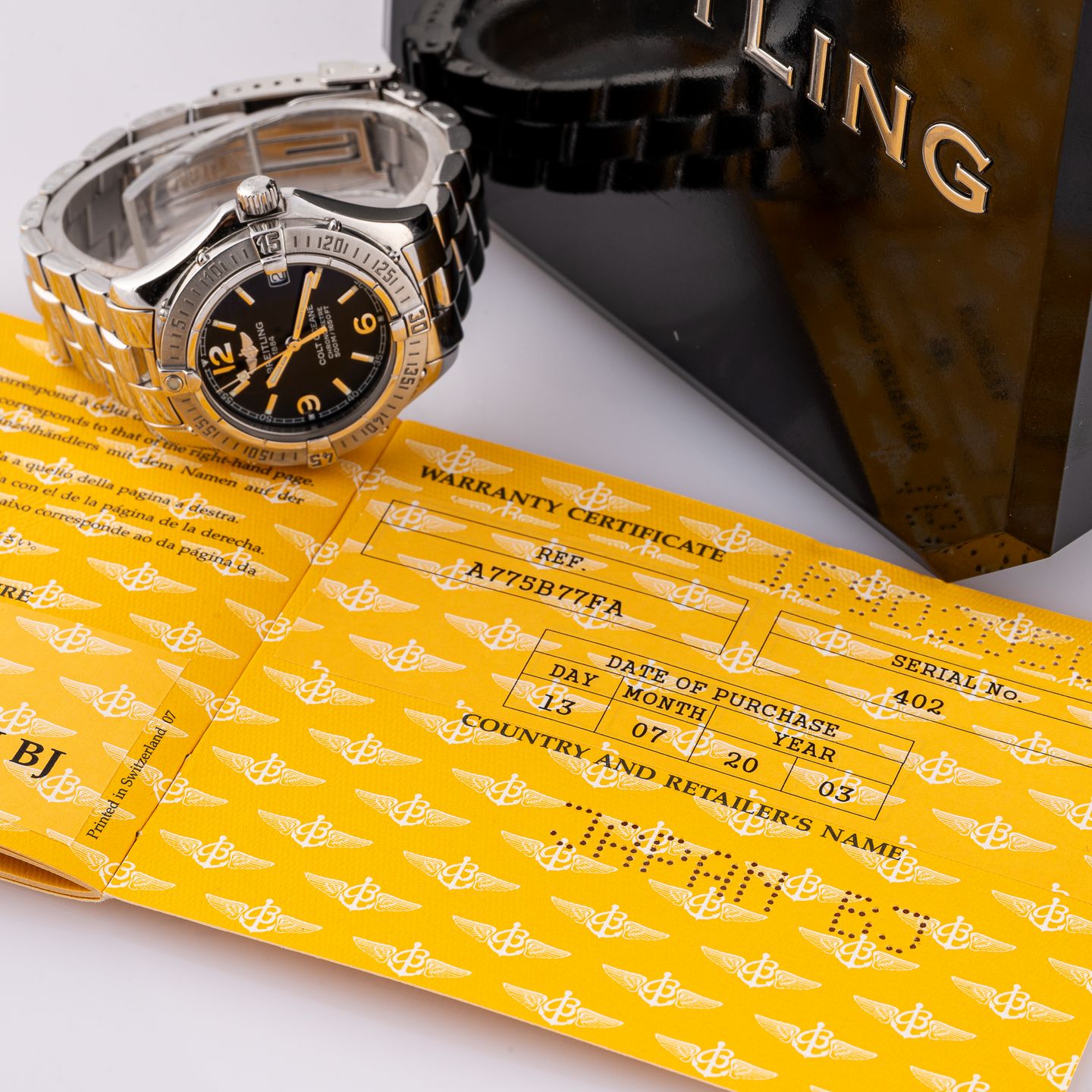 Breitling Colt Oceane A77350 (2003) - Black dial 39 mm Steel case (6/8)