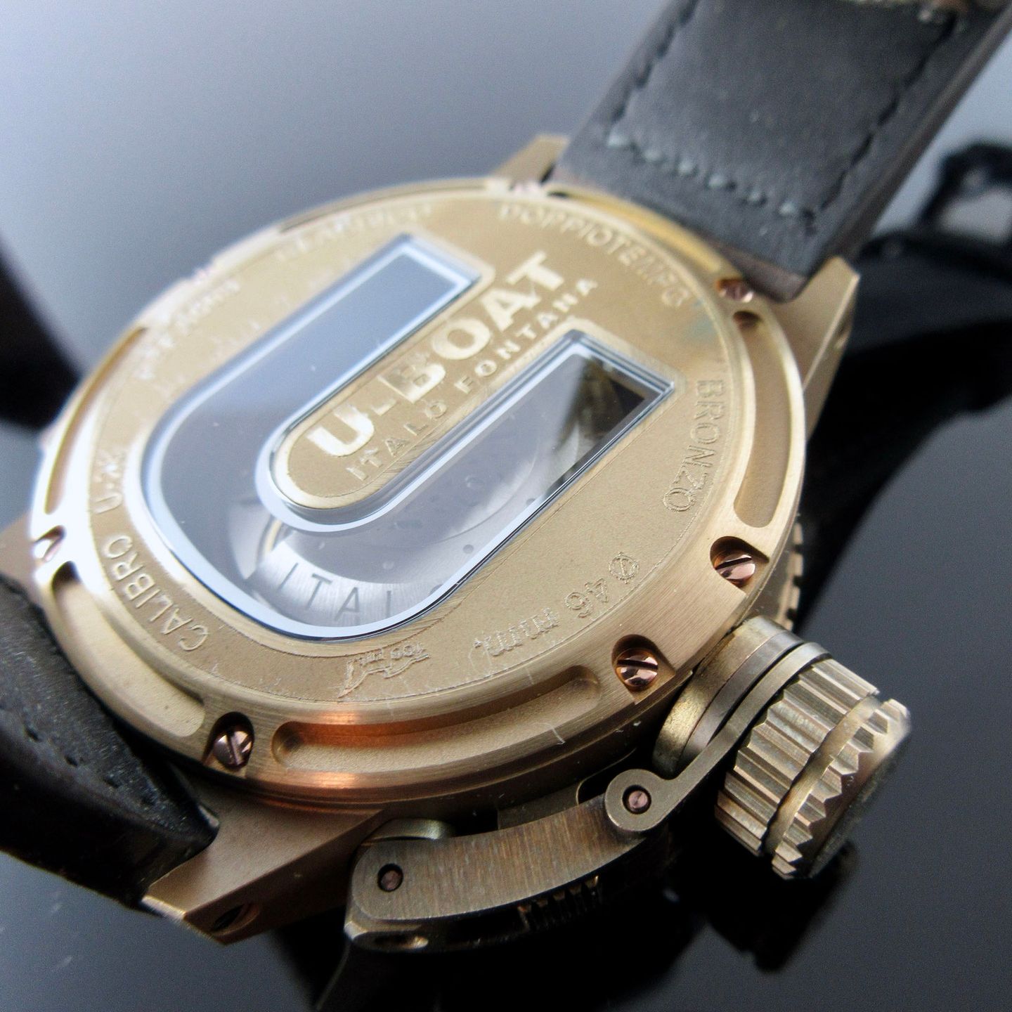 U-Boat Classico 9008 (2024) - Zwart wijzerplaat 47mm Brons (7/8)