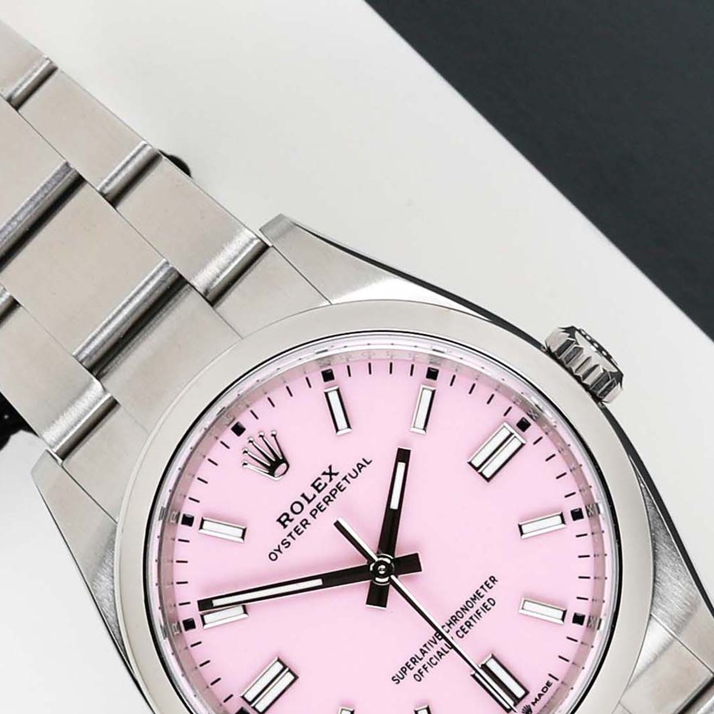 Rolex Oyster Perpetual 36 126000 (2024) - Pink dial 36 mm Steel case (3/8)