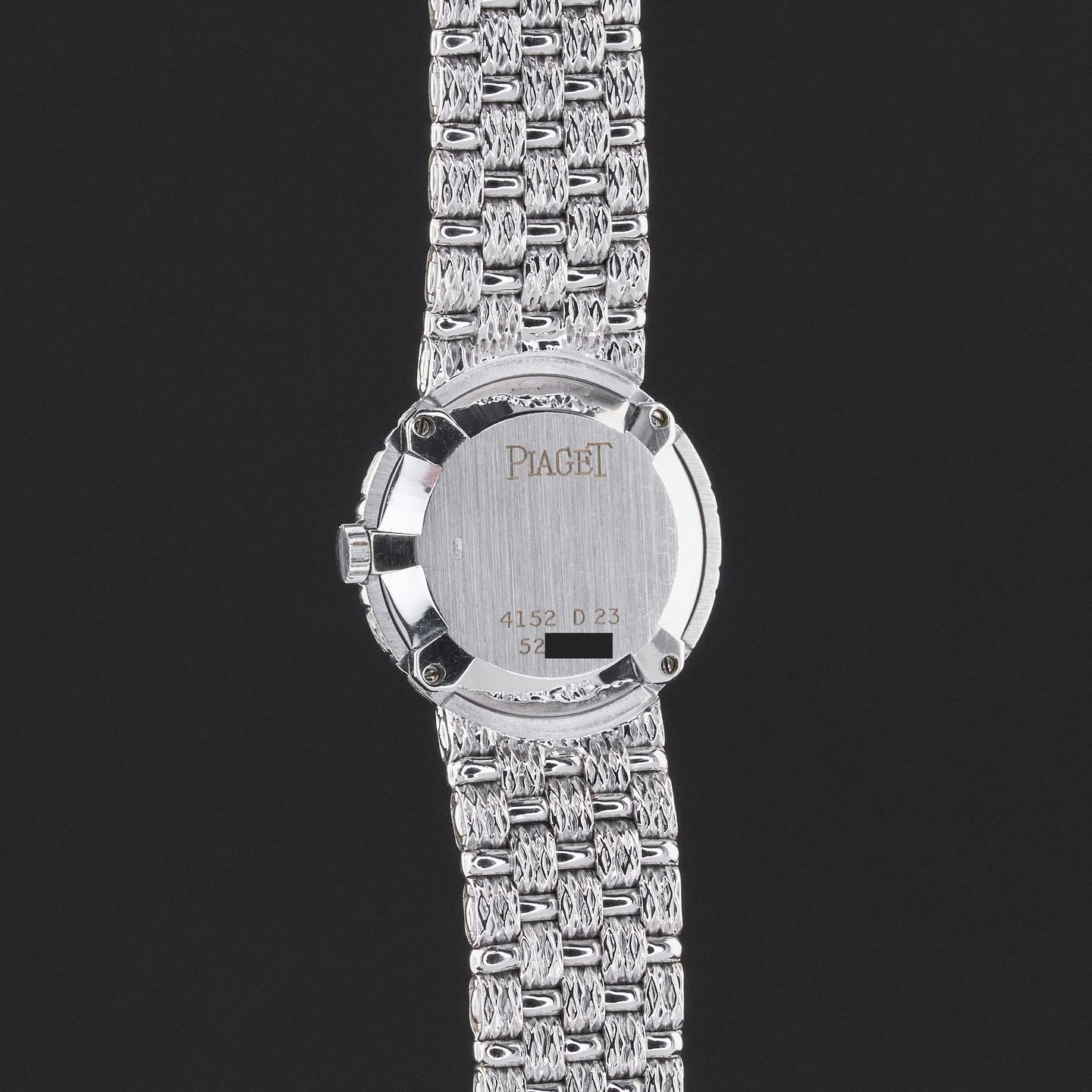 Piaget Vintage 4152D23 (Unknown (random serial)) - Diamond dial 21 mm White Gold case (7/8)